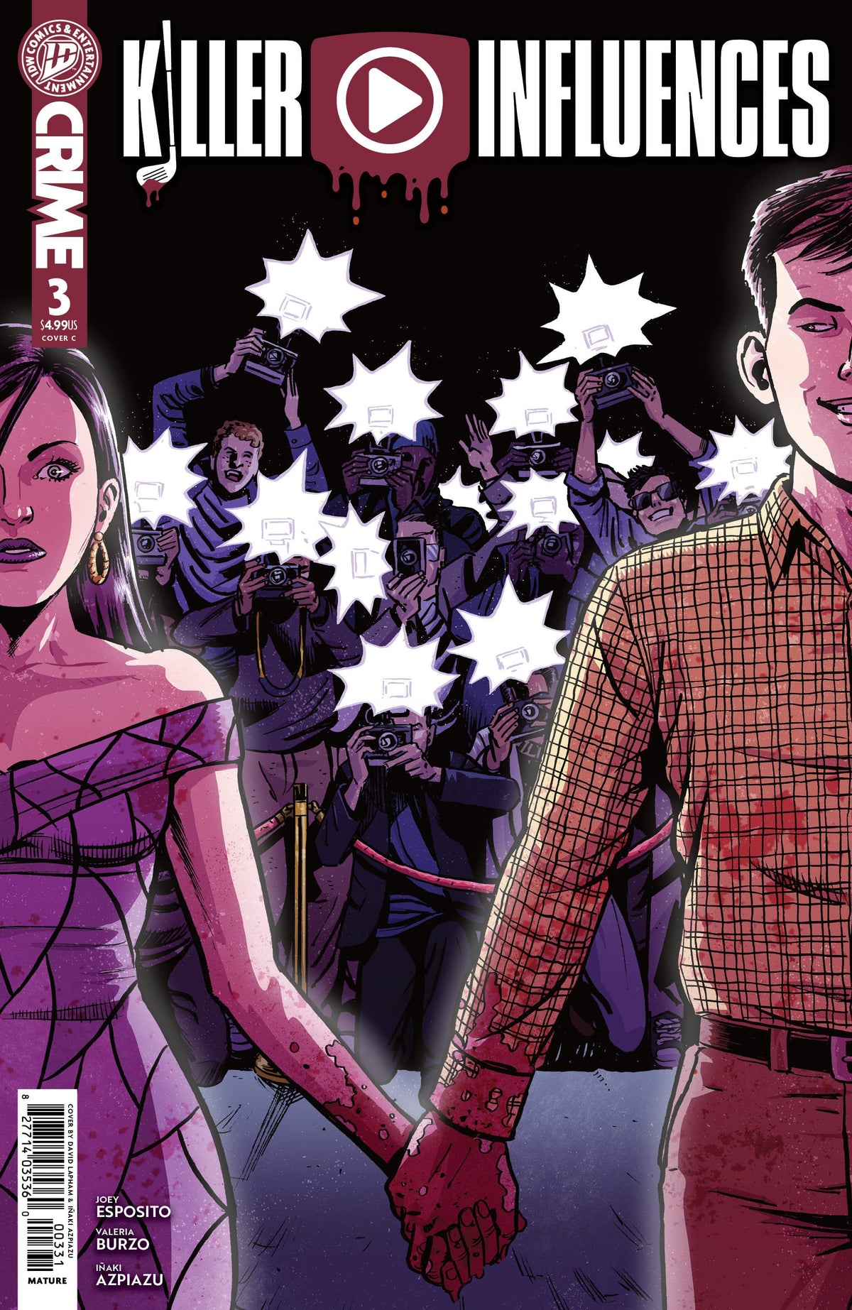 IDW Publishing Comic Books Killer Influences #3 Variant C (Lapham) (Release Date: 09/16/2026) 82771403536000331 PRH-82771403536000331