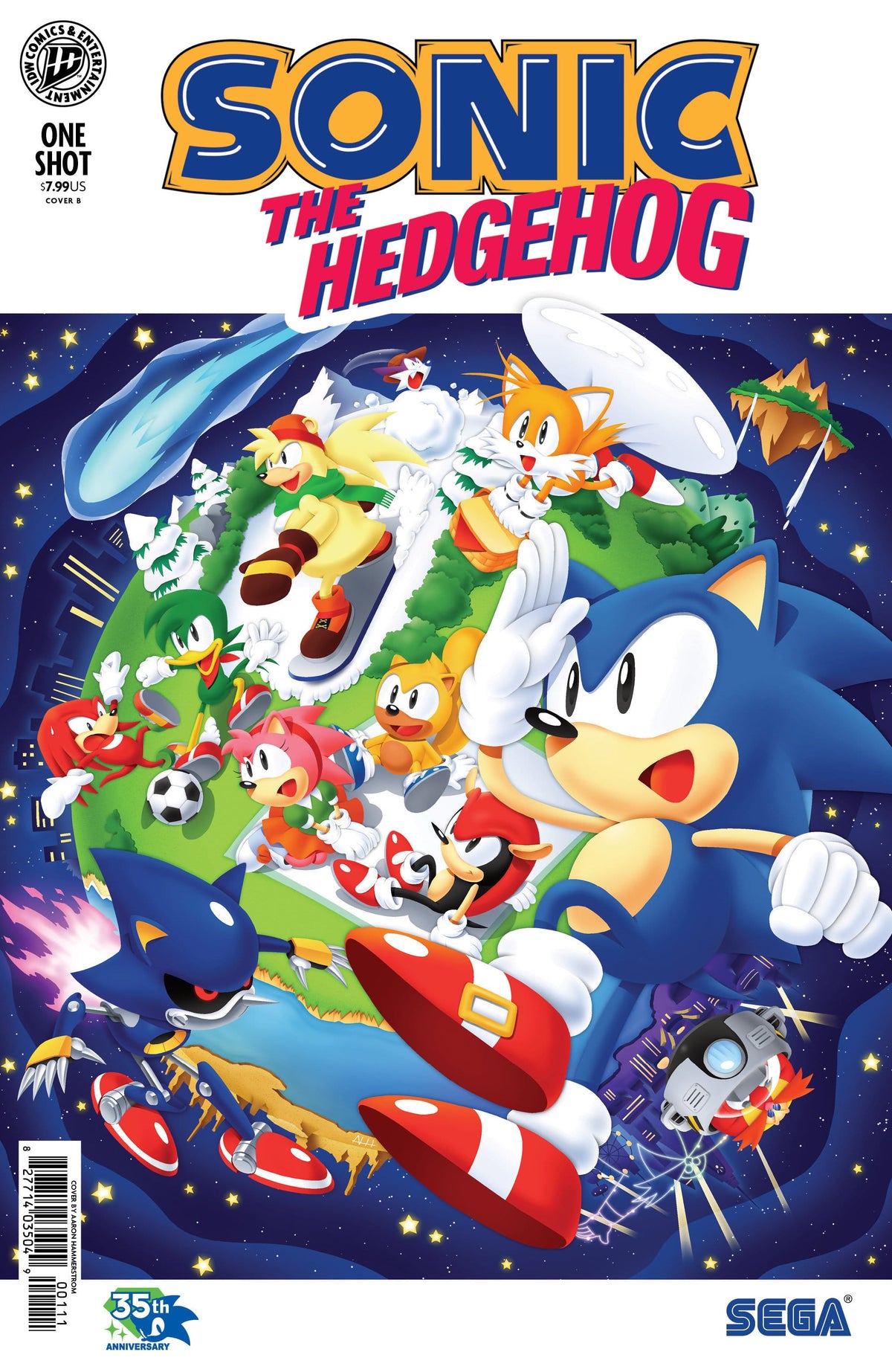 IDW Publishing Comic Books Sonic the Hedgehog: 35th Anniversary Special Variant B (Hammerstrom) 82771403504900121 PRH-82771403504900121