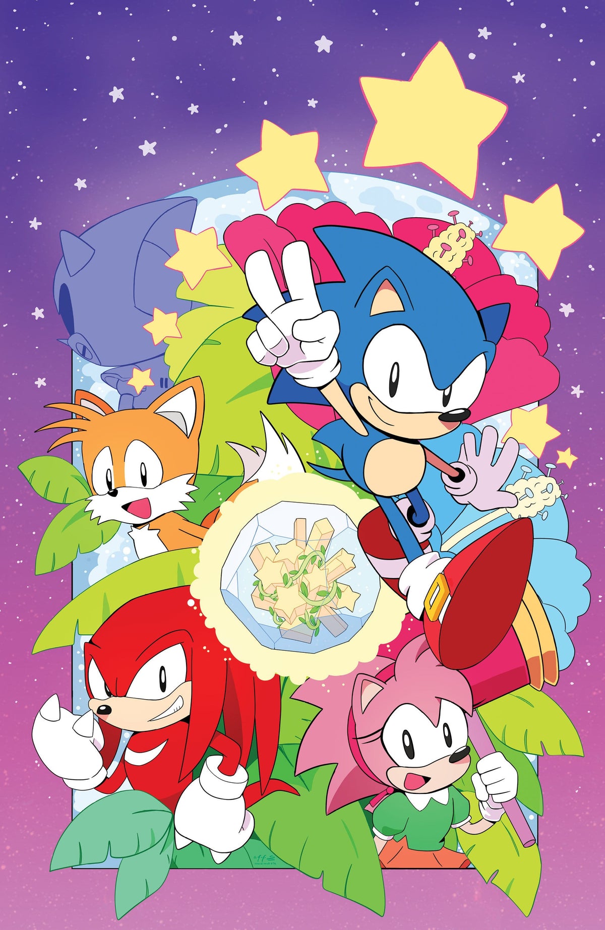 IDW Publishing Comic Books Sonic the Hedgehog: 35th Anniversary Special Variant C Foil (Ata Full Art) 82771403504900131 PRH-82771403504900131