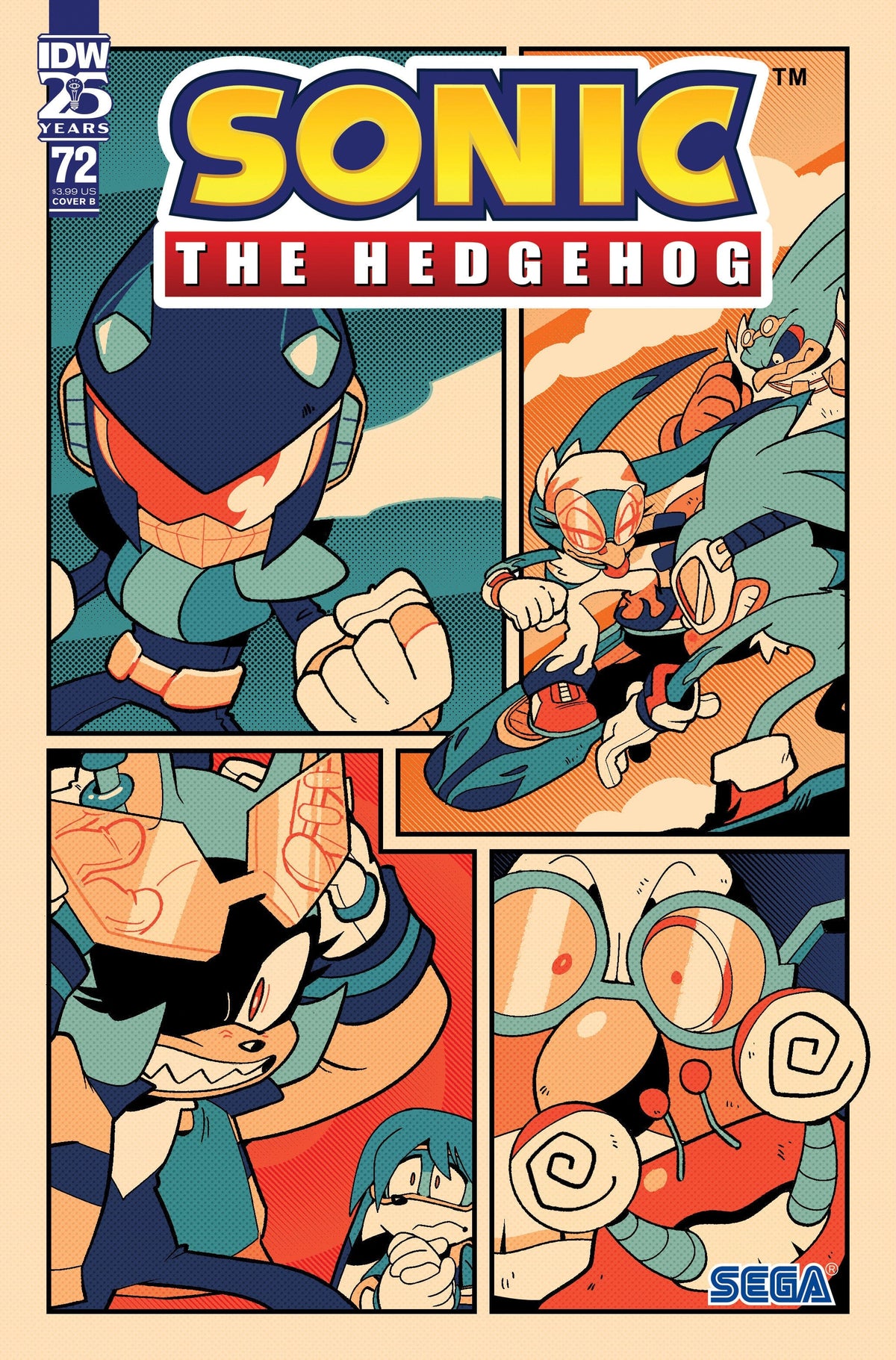 IDW Publishing Comic Books Sonic the Hedgehog #72 Variant B (Rothlisberger) 82771401521807221 PRH-82771401521807221