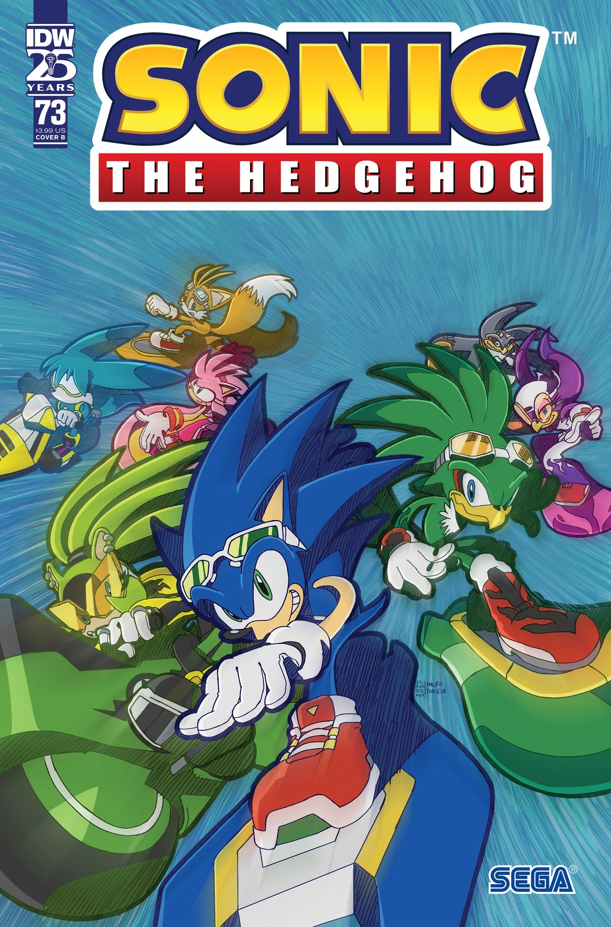 IDW Publishing Comic Books Sonic the Hedgehog #73 Variant B (Fonseca) 82771401521807321 PRH-82771401521807321