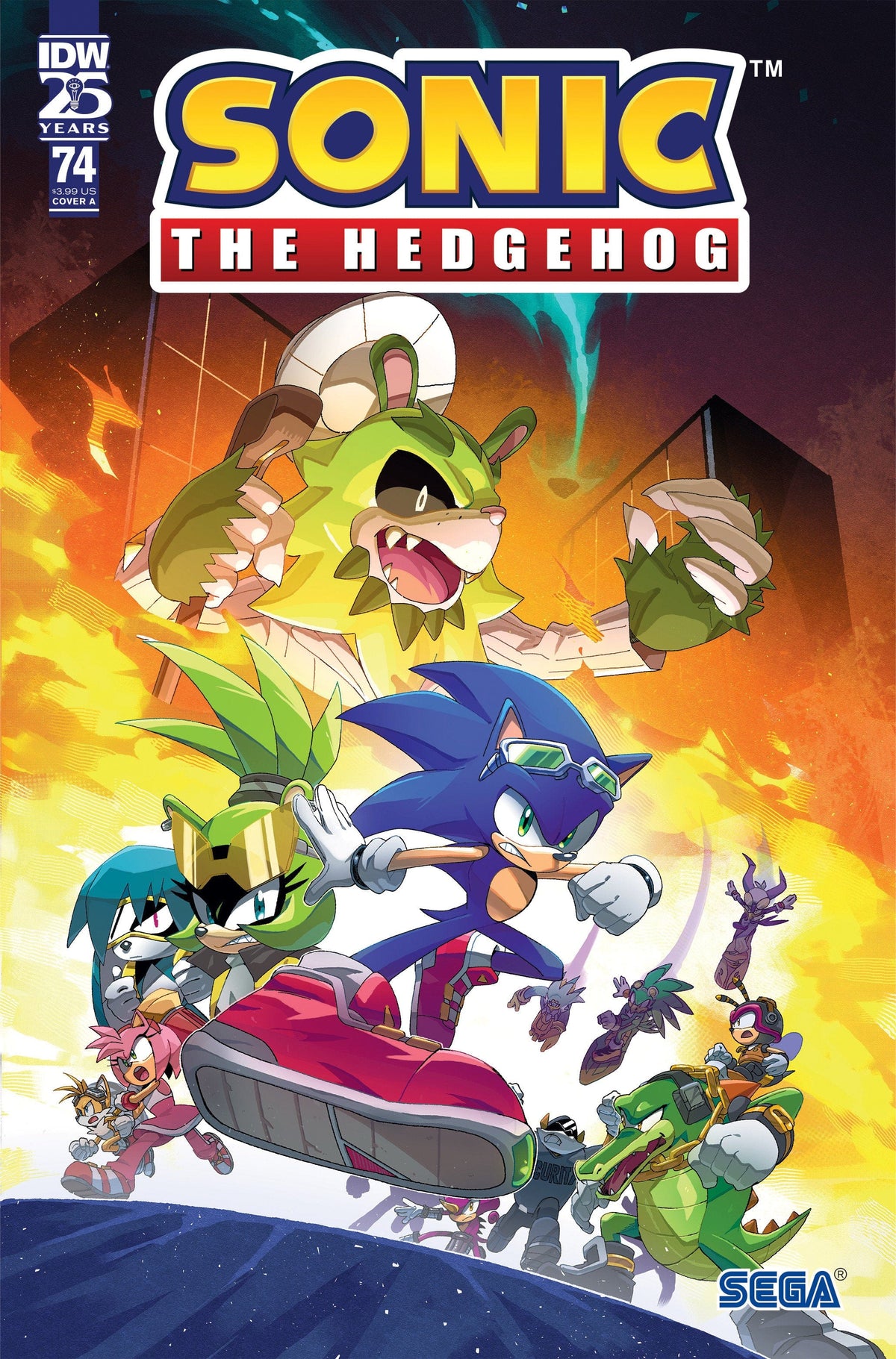 IDW Publishing Comic Books SONIC THE HEDGEHOG #74 COVER A (ARQ) 82771401521807411 PRH-82771401521807411