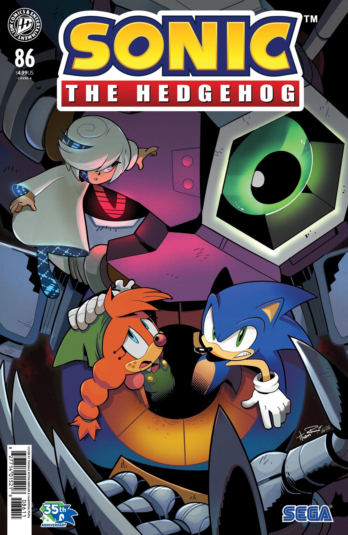 IDW Publishing Comic Books Sonic the Hedgehog #86 Cover A (Rothlisberger) 82771401521808611 PRH-82771401521808611