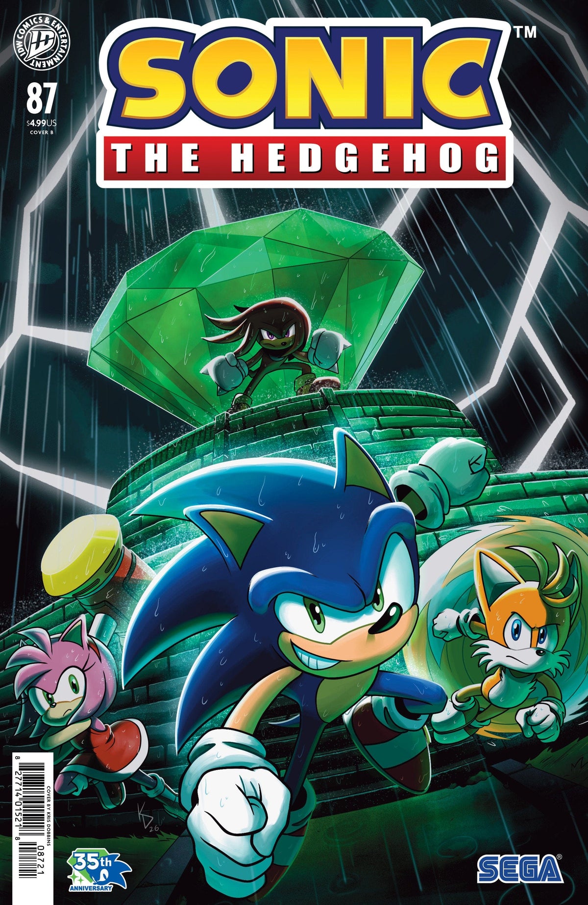 IDW Publishing Comic Books Sonic the Hedgehog #87 Variant B (Dobbins) 82771401521808721 PRH-82771401521808721