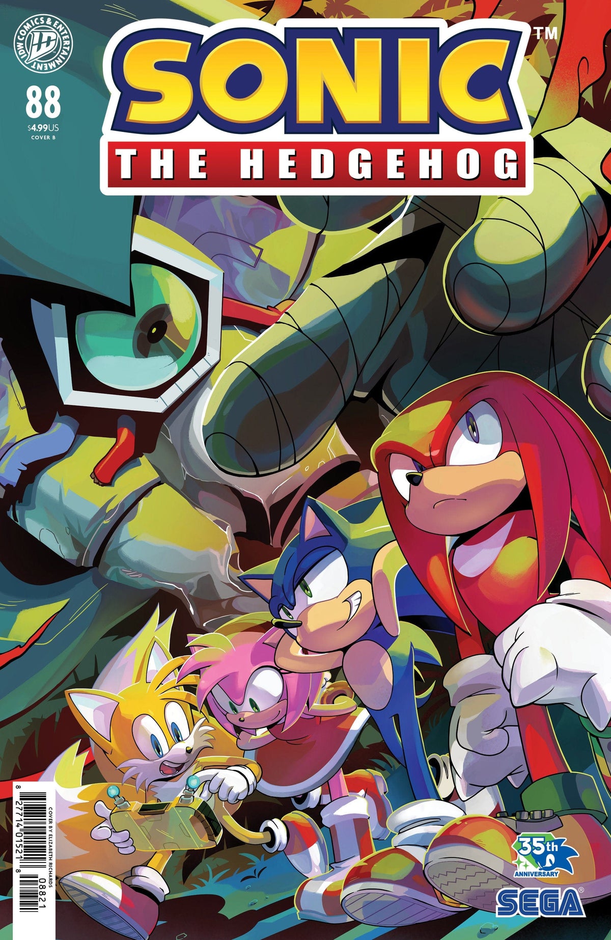 IDW Publishing Comic Books Sonic the Hedgehog #88 Variant B (Richards) 82771401521808821 PRH-82771401521808821