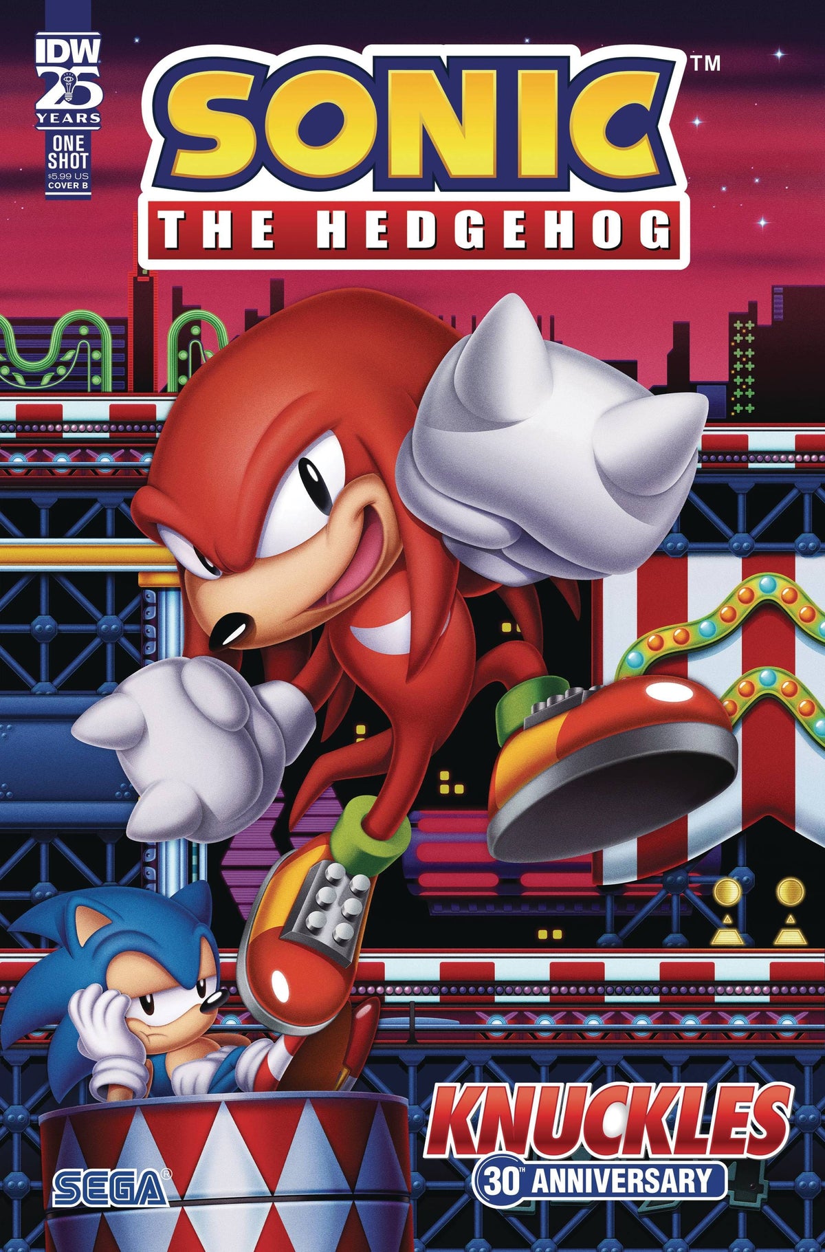 IDW Publishing Comic Books SONIC THE HEDGEHOG: KNUCKLES' 30TH ANNIVERSARY SPECIAL VARIANT B (HUGHES) 82771403356400121 PRH-82771403356400121