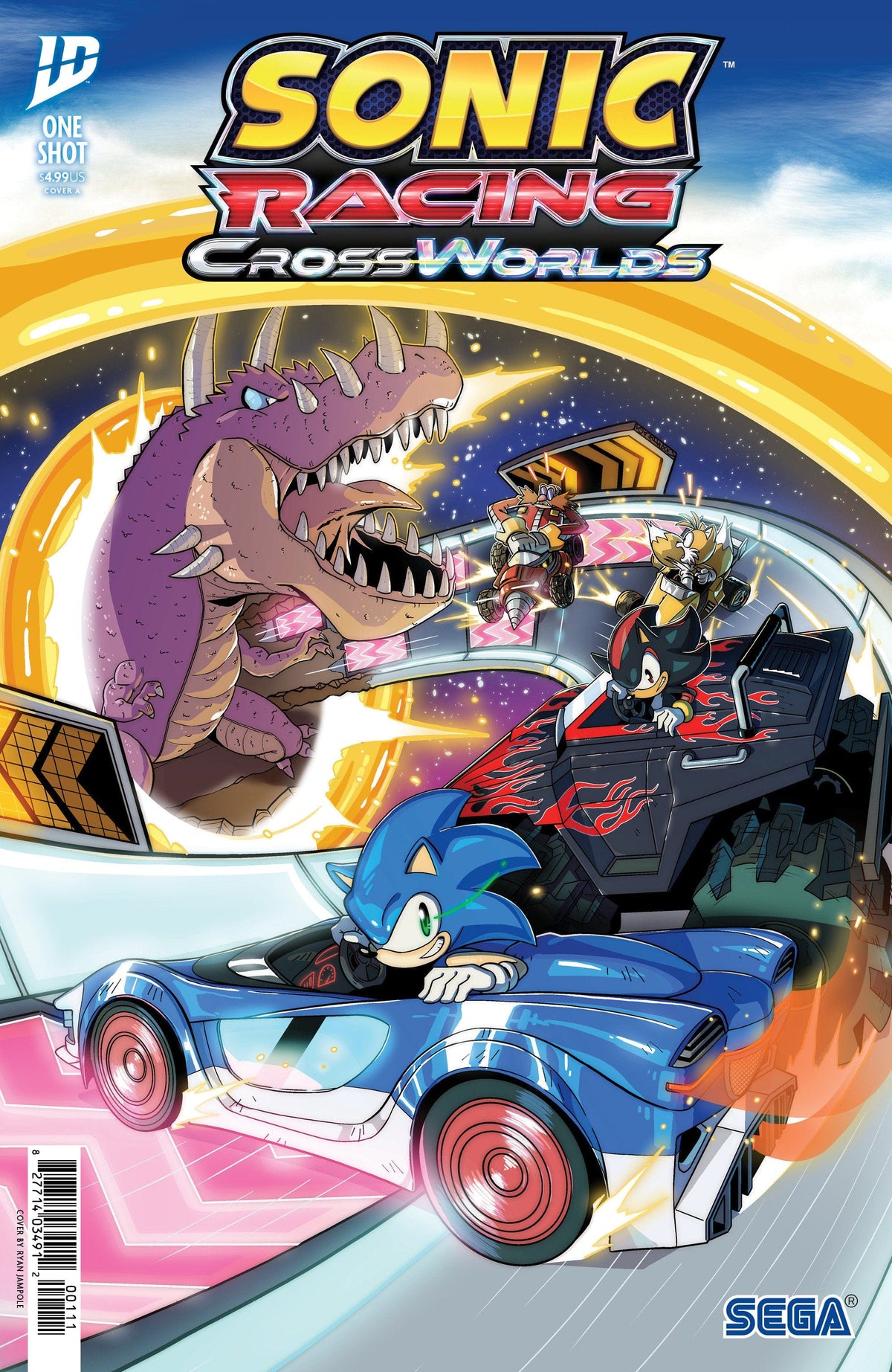 IDW Publishing Comic Books Sonic the Hedgehog: Sonic Racing CrossWorlds Cover A (Jampole) 82771403491200111 PRH-82771403491200111