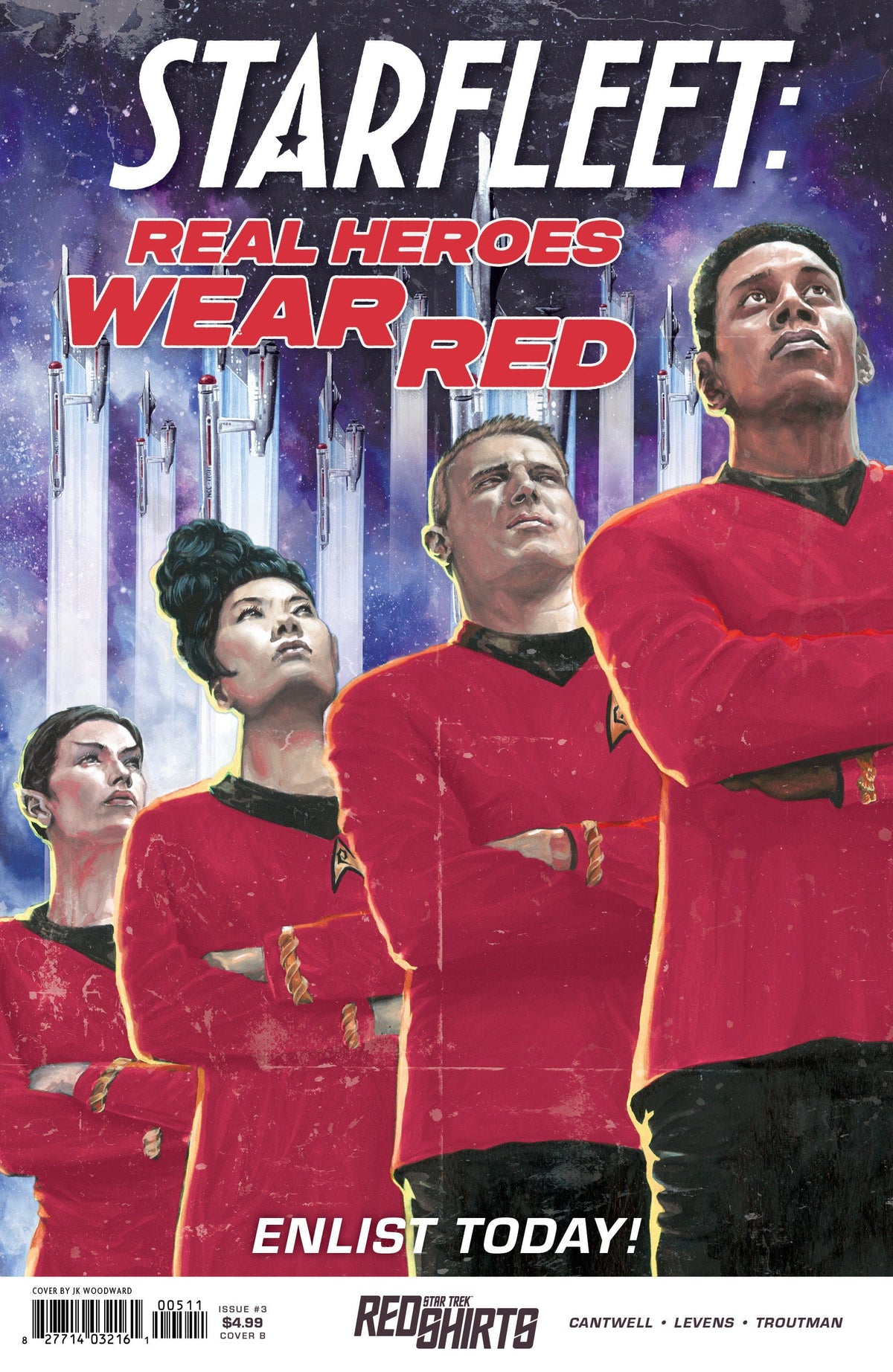 IDW Publishing Comic Books Star Trek: Red Shirts #3 Variant B (Woodward Federation Recruitment) 82771403430100321 PRH-82771403430100321