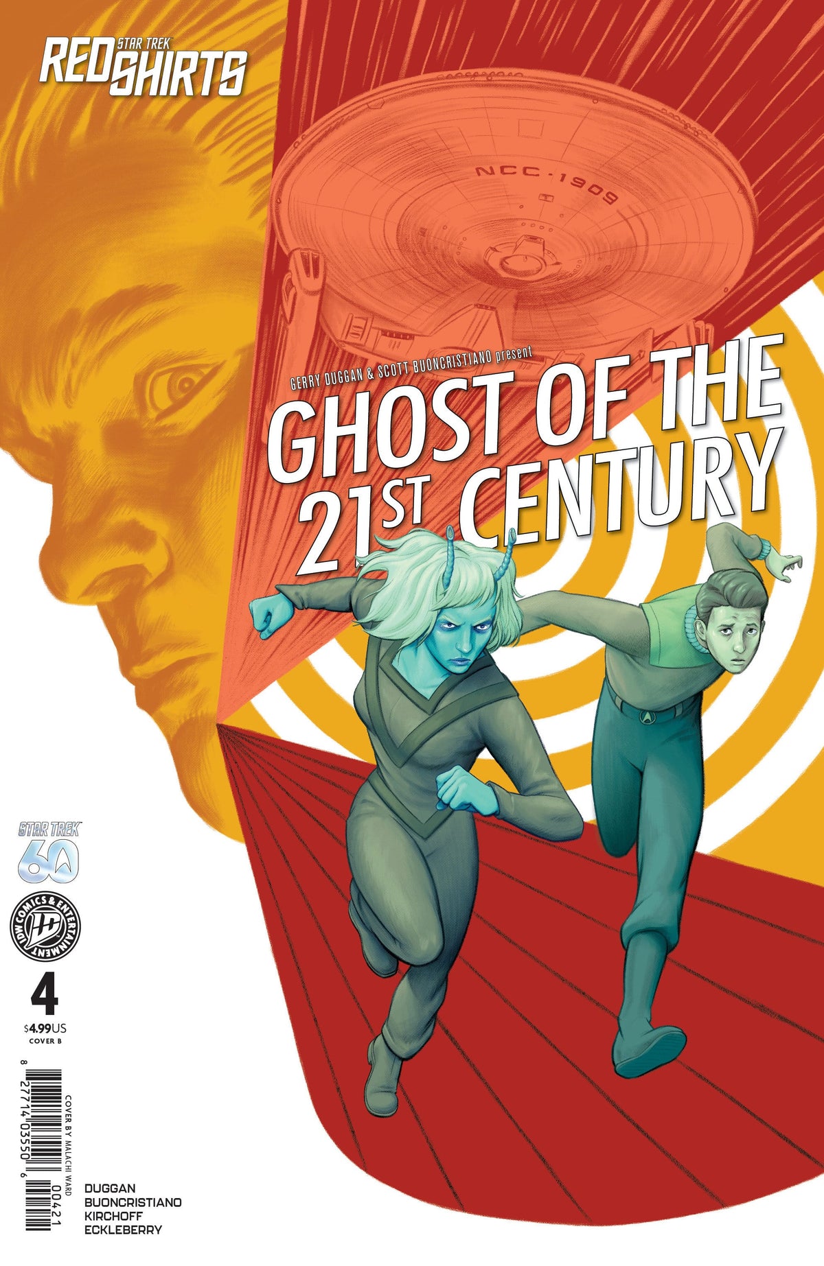 IDW Publishing Comic Books Star Trek: Red Shirts--Ghost of the 21st Century #4 Variant B (Ward) (Release Date: 11/11/2026) 82771403550600421 PRH-82771403550600421