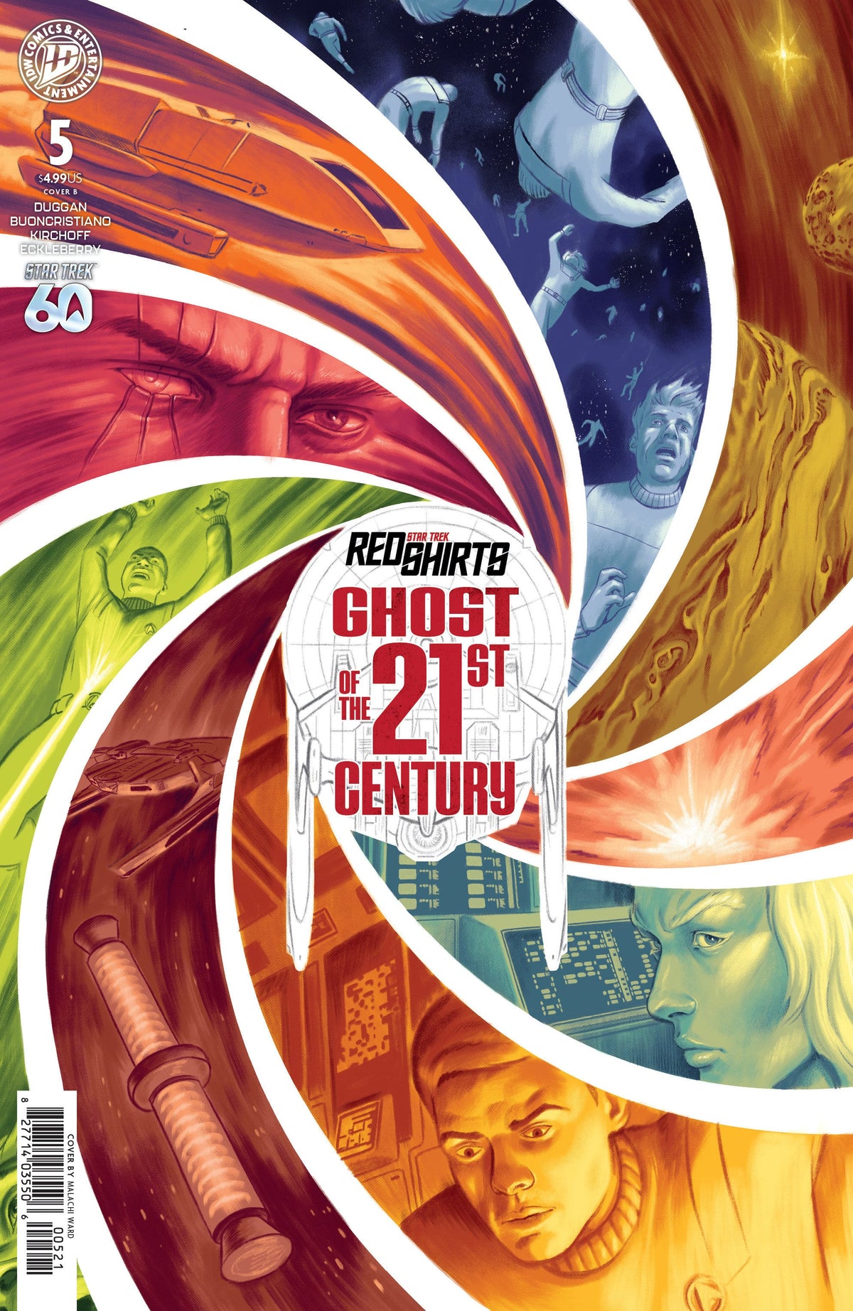 IDW Publishing Comic Books Star Trek: Red Shirts--Ghost of the 21st Century #5 Variant B (Ward) (Release Date: 12/09/2026) 82771403550600521 PRH-82771403550600521