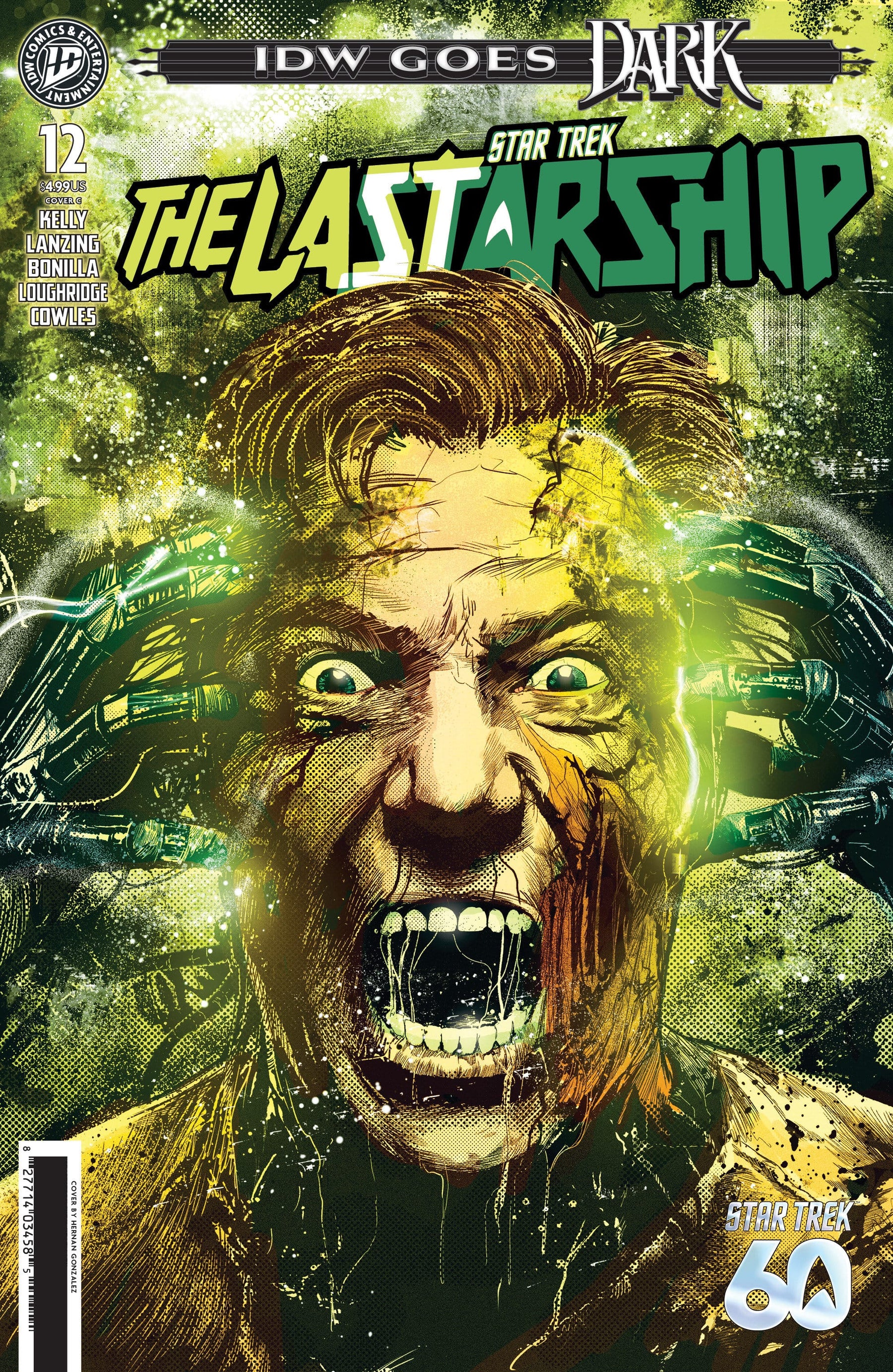 Star Trek: The Last Starship #12 Variant C (Gonzalez IDW Goes Dark Variant) (Release Date: 10/21/2026)