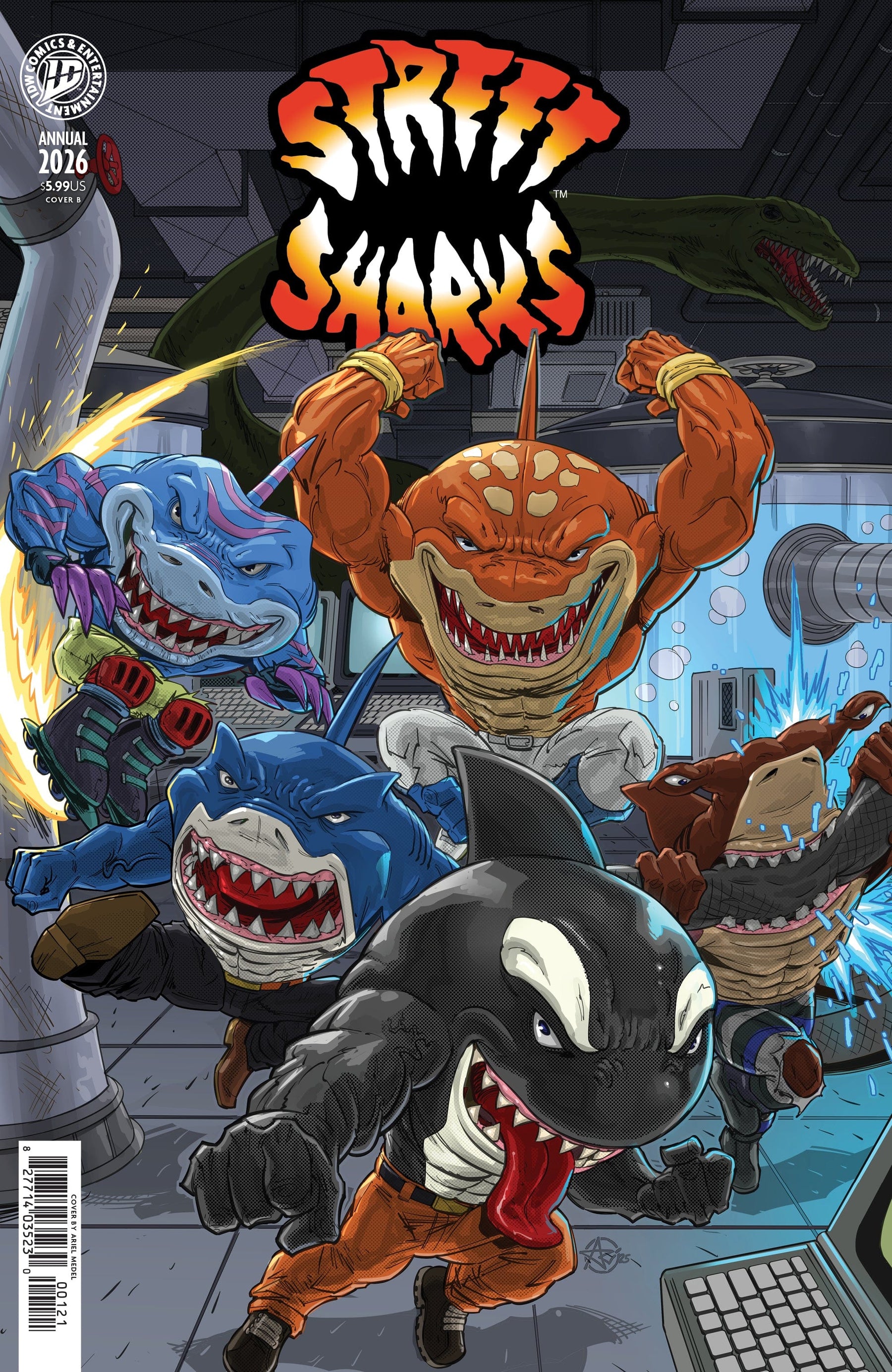 IDW Publishing Comic Books Street Sharks: Annual 2026 Variant B (Medel) 82771403523000121 PRH-82771403523000121