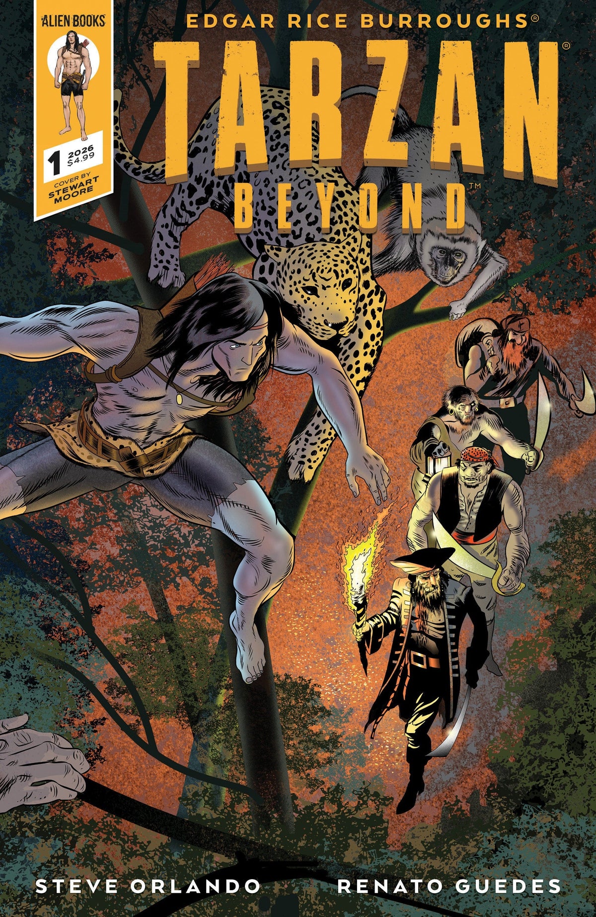 IDW Publishing Comic Books Tarzan Beyond #1 Variant C (Moore Wraparound Variant) 73238818474300131 PRH-73238818474300131