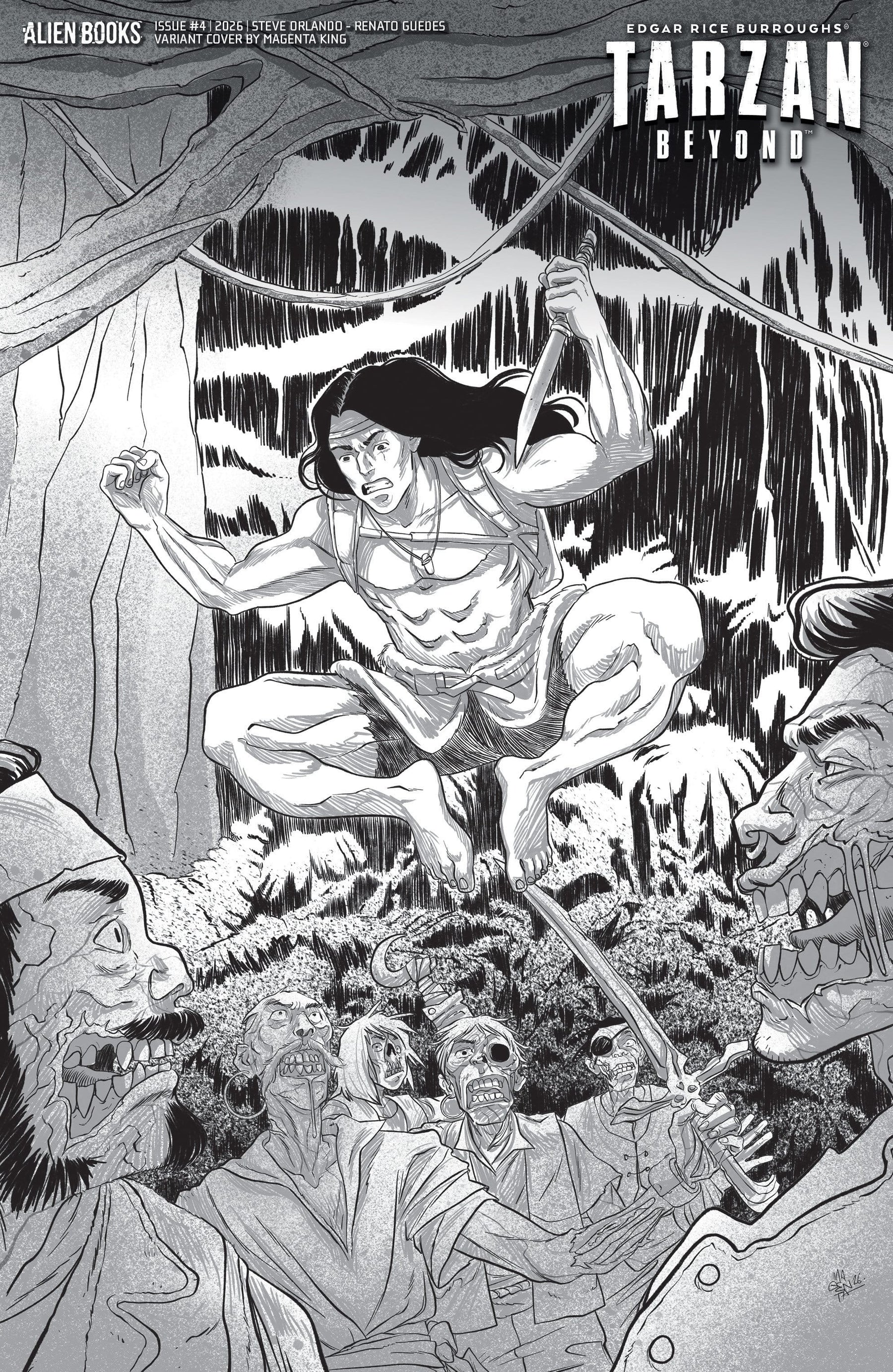 Tarzan Beyond #4 Variant D (King B&W) (Release Date: 11/04/2026)