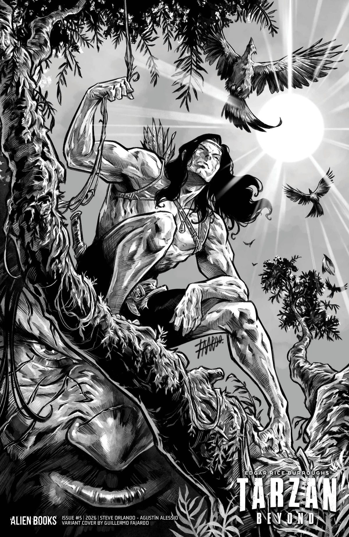 IDW Publishing Comic Books Tarzan Beyond #5 Variant D (Fajardo B&W) (Release Date: 12/23/2026) 73238818474300541 PRH-73238818474300541