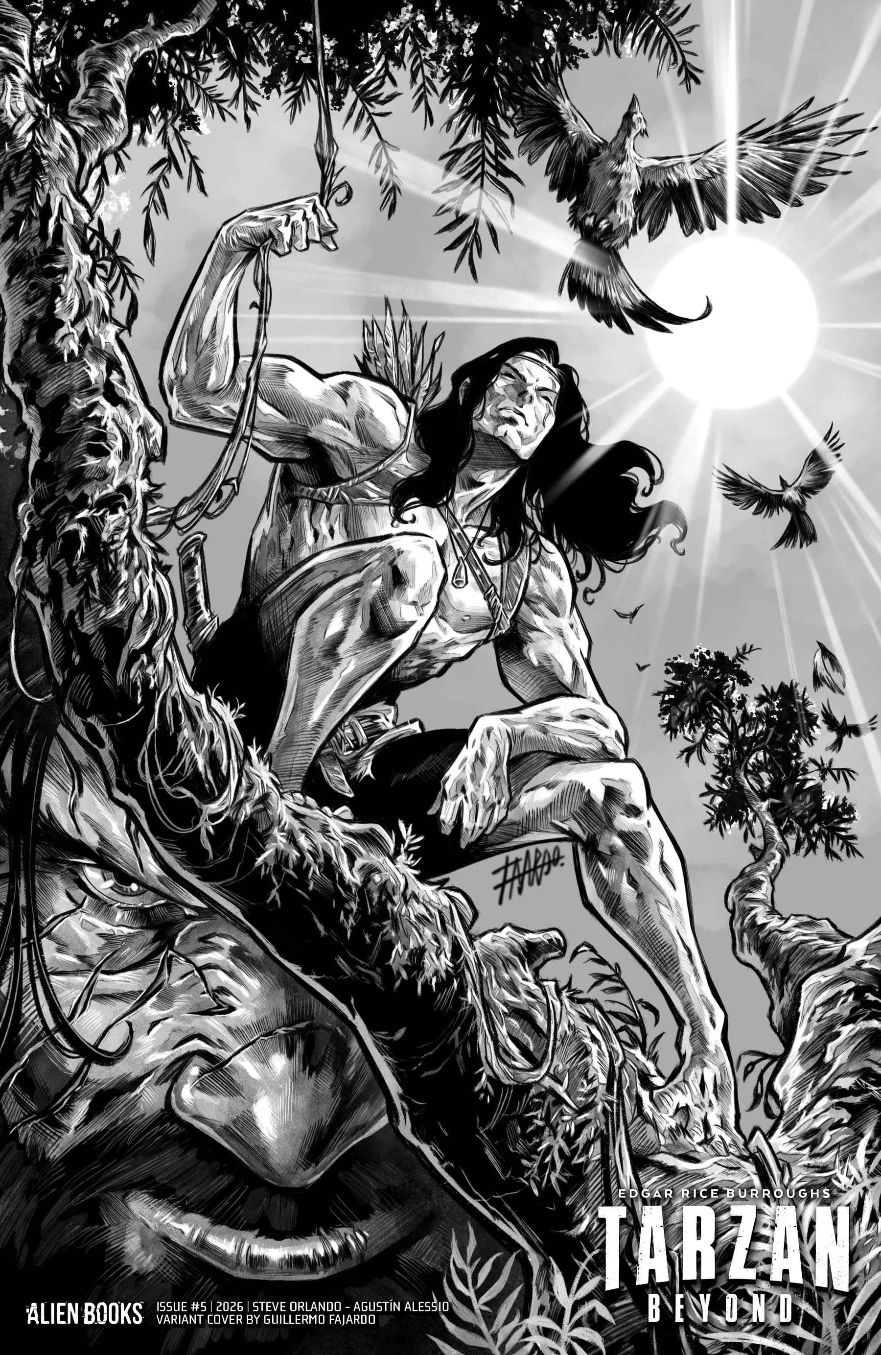 Tarzan Beyond #5 Variant D (Fajardo B&W) (Release Date: 12/23/2026)