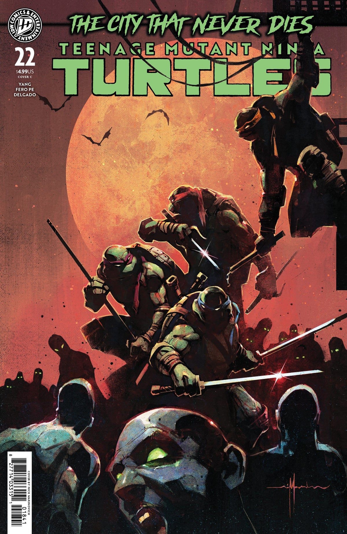 IDW Publishing Comic Books Teenage Mutant Ninja Turtles #22 Variant C (Marinkovich) (Release Date: 09/16/2026) 82771403315102231 PRH-82771403315102231