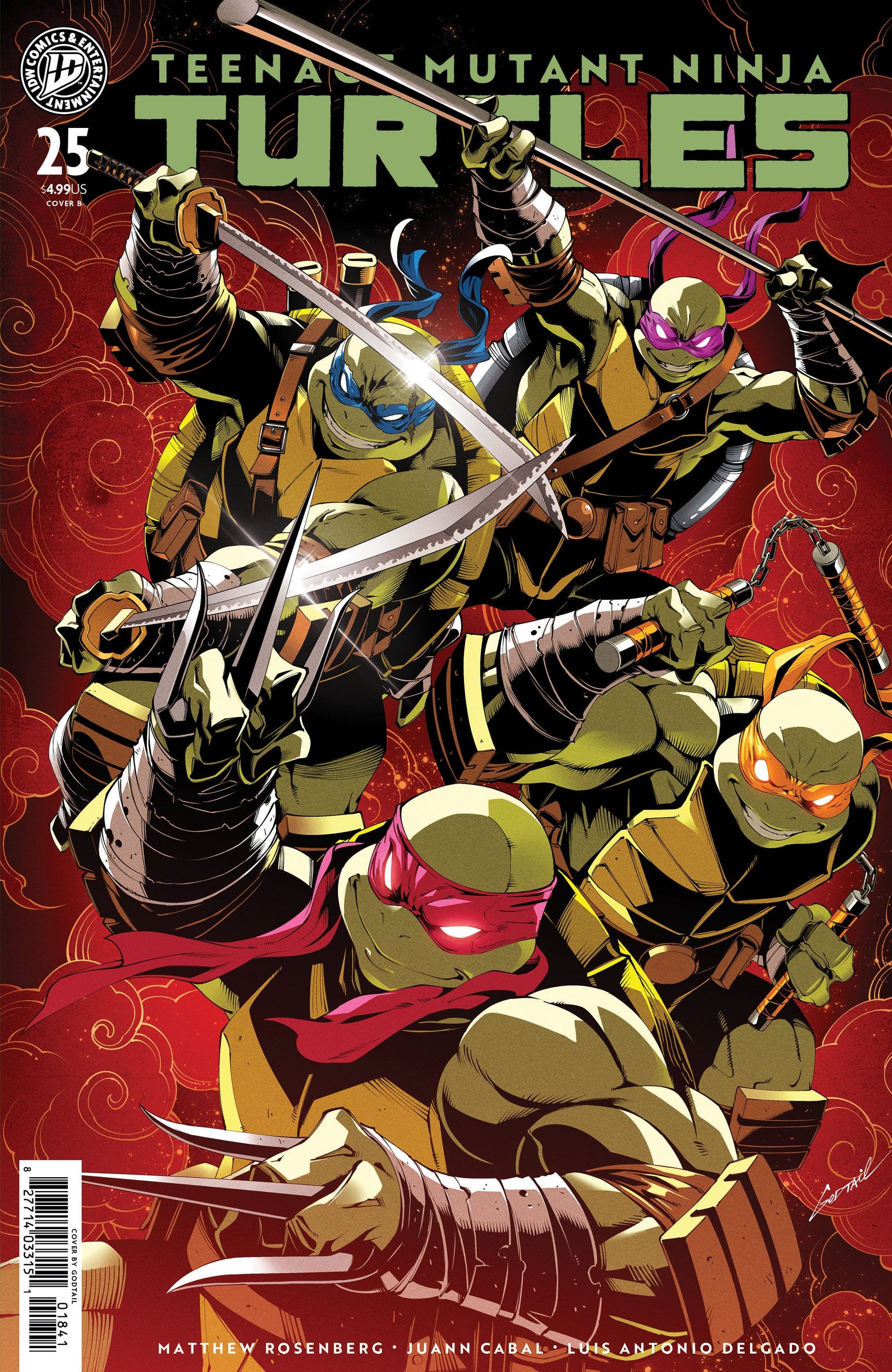 Teenage Mutant Ninja Turtles #25 Variant B (Godtail Cover Set) (Release Date: 01/13/2027)