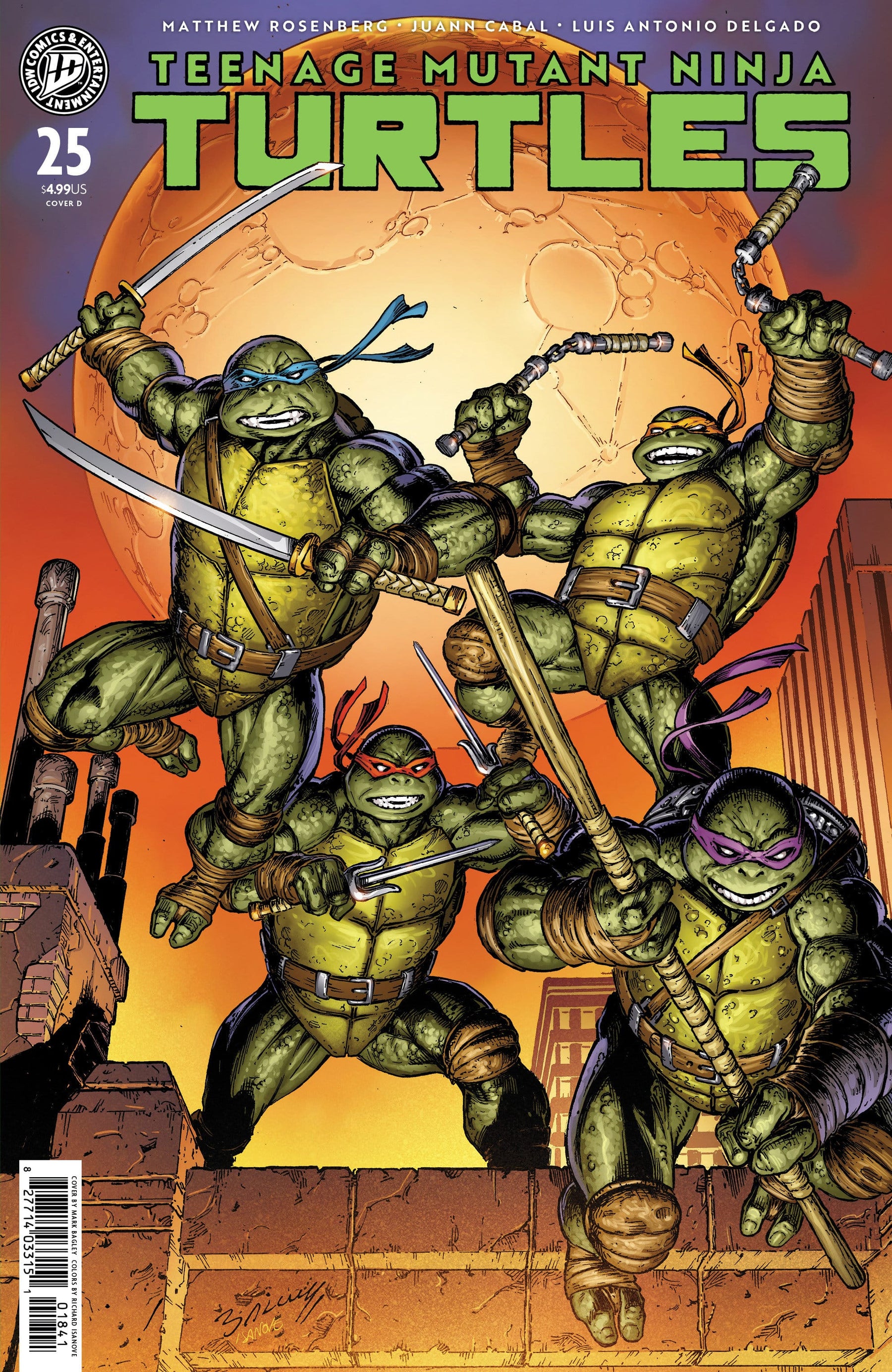 Teenage Mutant Ninja Turtles #25 Variant D (Bagley) (Release Date: 01/13/2027)