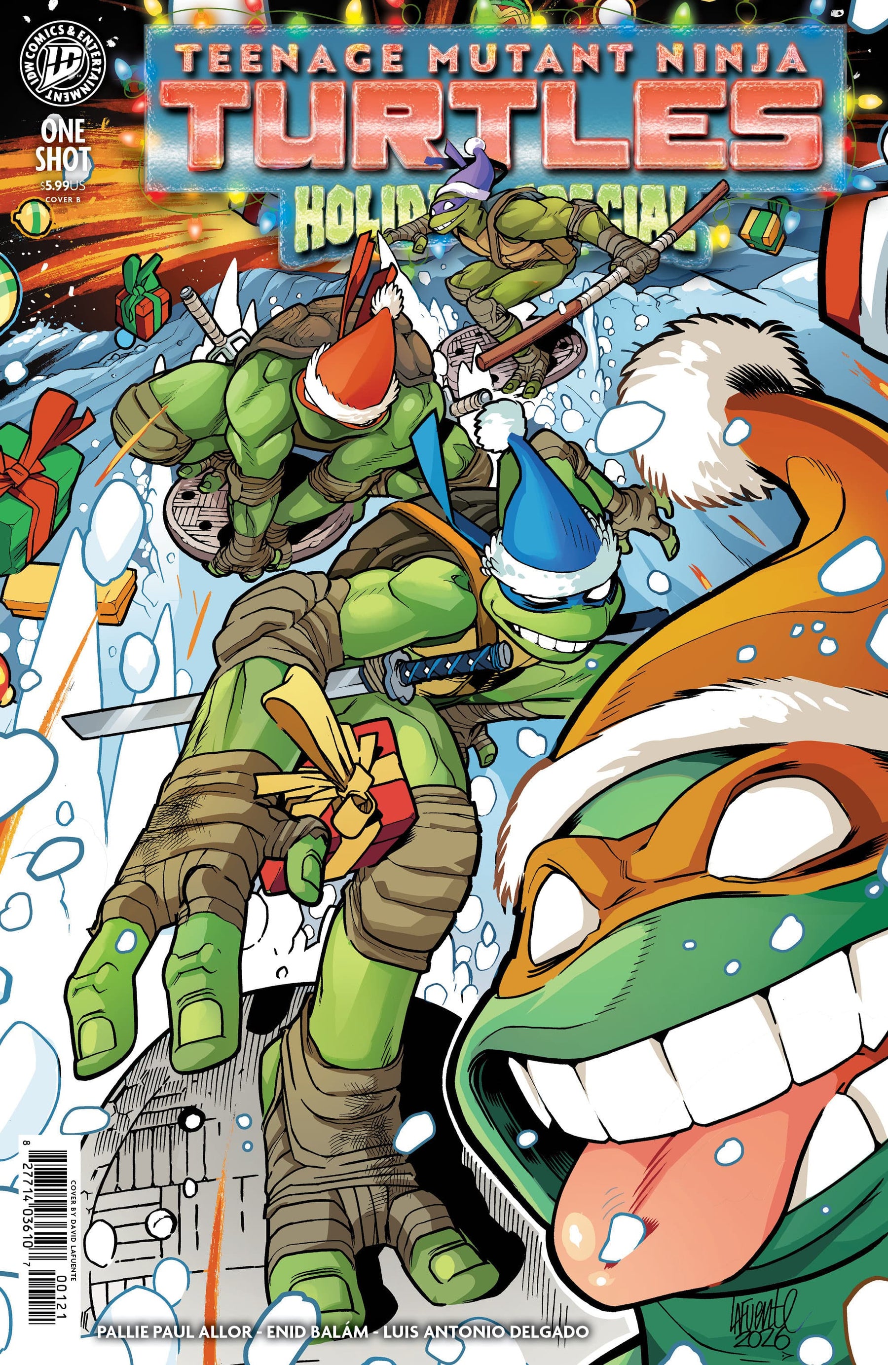 IDW Publishing Comic Books Teenage Mutant Ninja Turtles: Holiday Special Variant B (Lafuente) (Release Date: 12/09/2026) 82771403610700121 PRH-82771403610700121