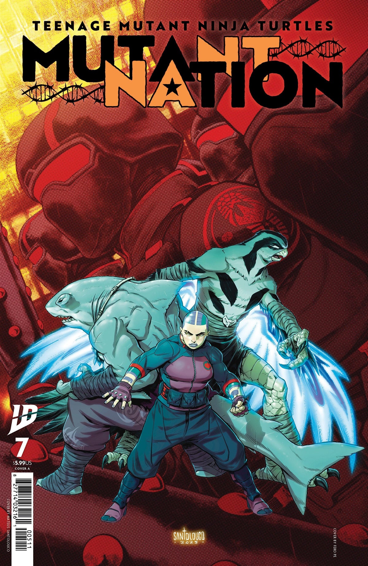 IDW Publishing Comic Books Teenage Mutant Ninja Turtles: Mutant Nation #7 Cover A (Santolouco) 82771403339700711 PRH-82771403339700711