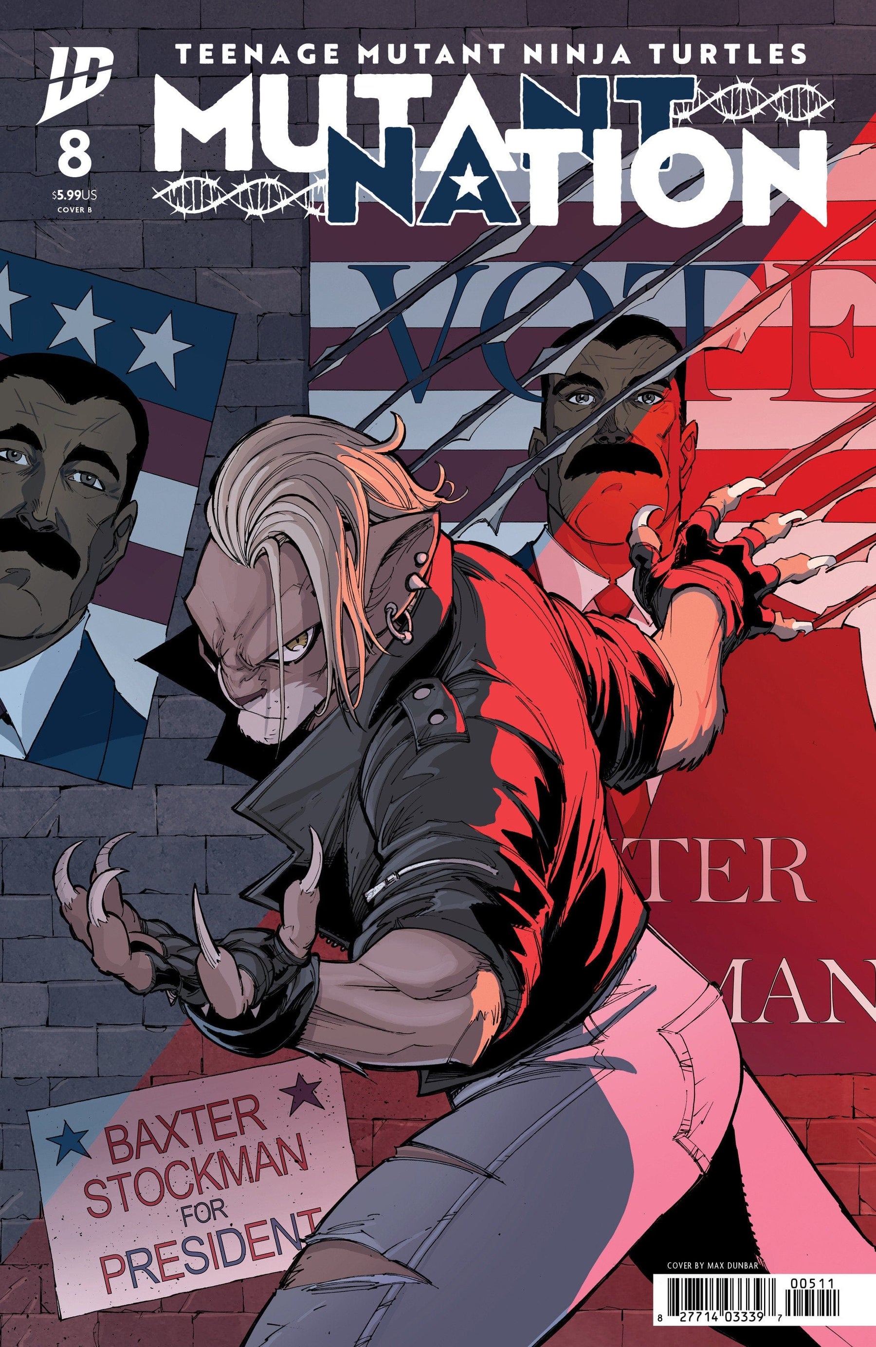 Teenage Mutant Ninja Turtles: Mutant Nation #8 Variant B (Dunbar)