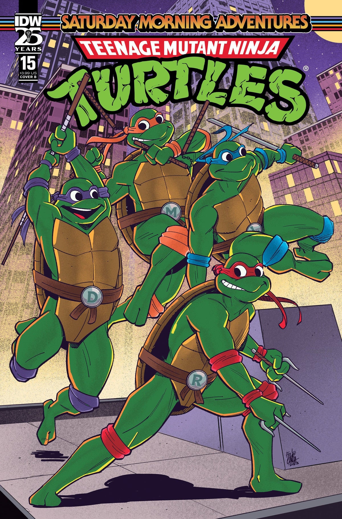 IDW Publishing Comic Books Teenage Mutant Ninja Turtles: Saturday Morning Adventures #15 Variant B (Cunha) 82771403150801521 PRH-82771403150801521