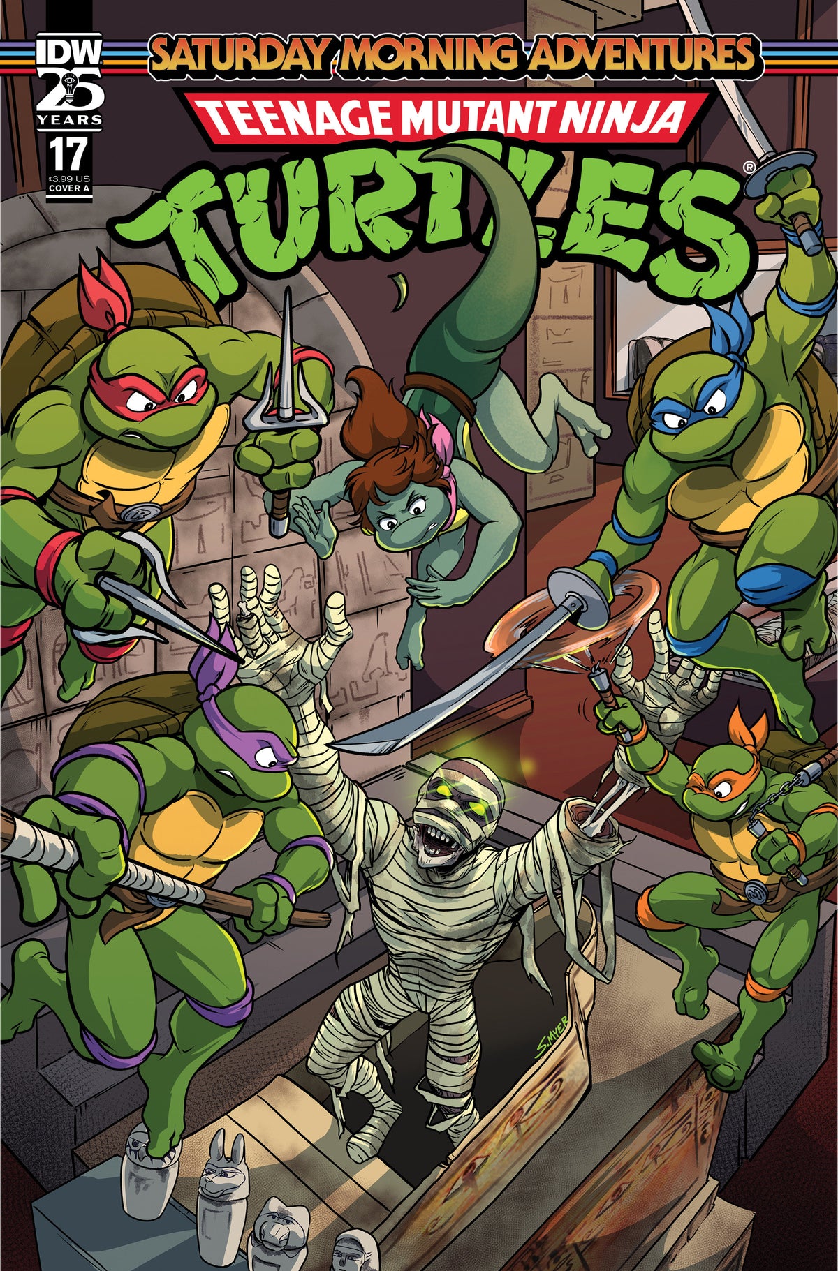 IDW Publishing Comic Books Teenage Mutant Ninja Turtles: Saturday Morning Adventures #17 Cover A (Myer) 82771403150801711 PRH-82771403150801711