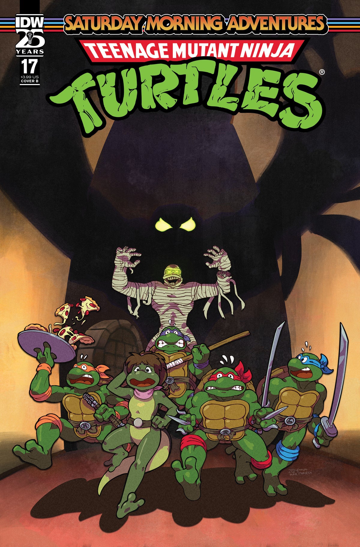 IDW Publishing Comic Books Teenage Mutant Ninja Turtles: Saturday Morning Adventures #17 Variant B (Fonseca) 82771403150801721 PRH-82771403150801721