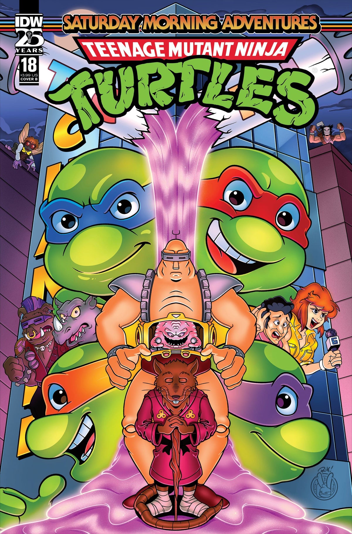 IDW Publishing Comic Books TEENAGE MUTANT NINJA TURTLES: SATURDAY MORNING ADVENTURES #18 VARIANT B (MACK) 82771403150801821 PRH-82771403150801821