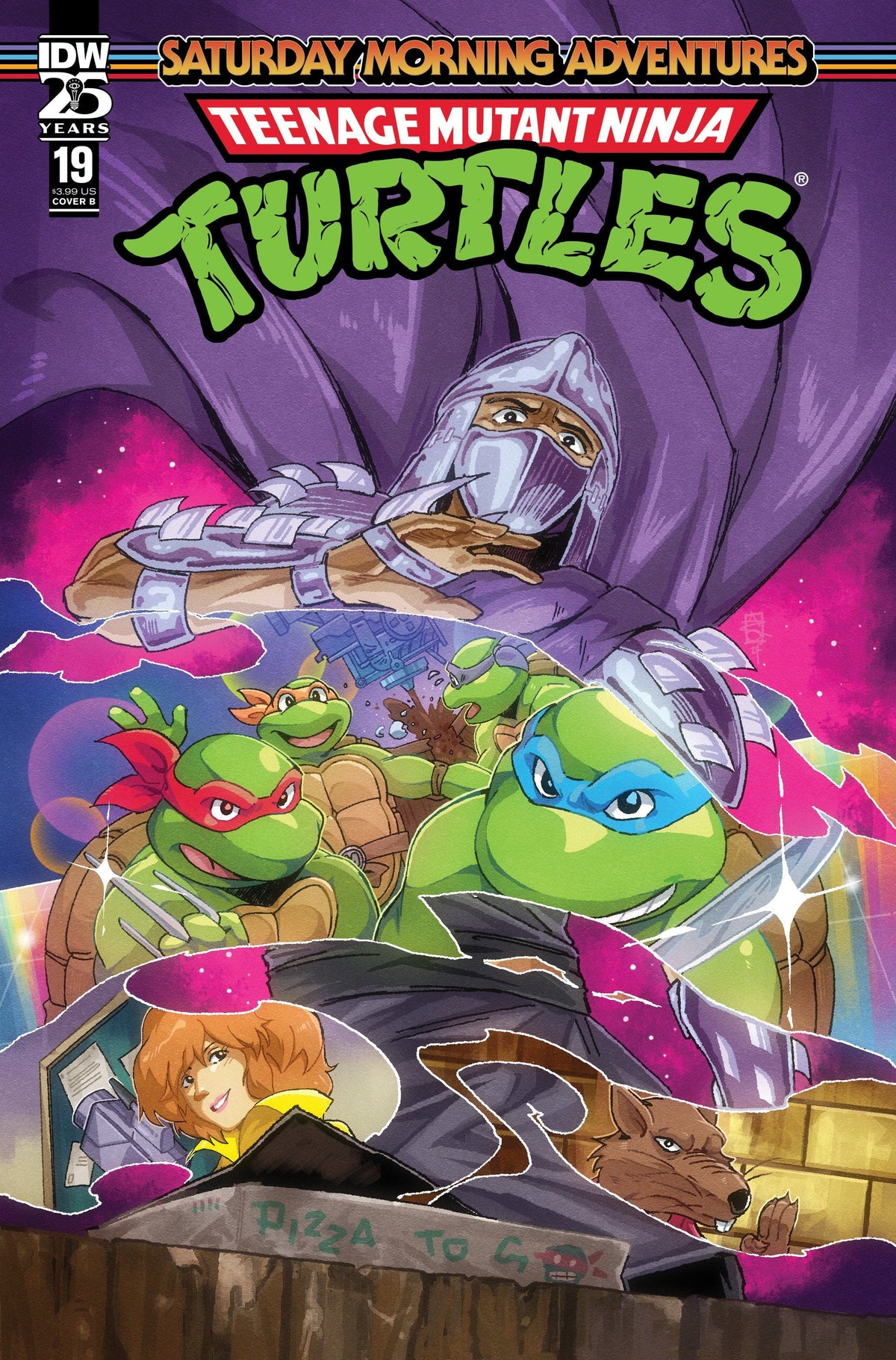 IDW Publishing Comic Books Teenage Mutant Ninja Turtles: Saturday Morning Adventures #19 Variant B (Arq) 82771403150801921 PRH-82771403150801921