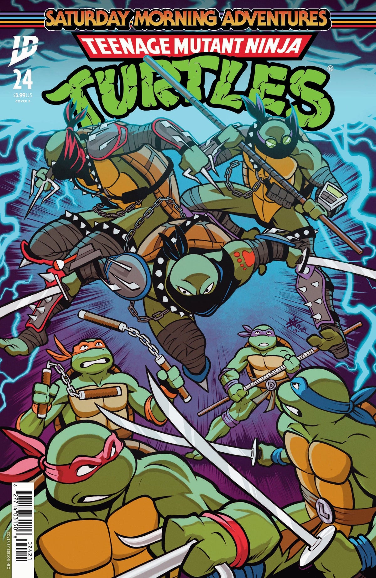 IDW Publishing Comic Books Teenage Mutant Ninja Turtles: Saturday Morning Adventures #24 Variant B (Neo) 82771403150802421 PRH-82771403150802421