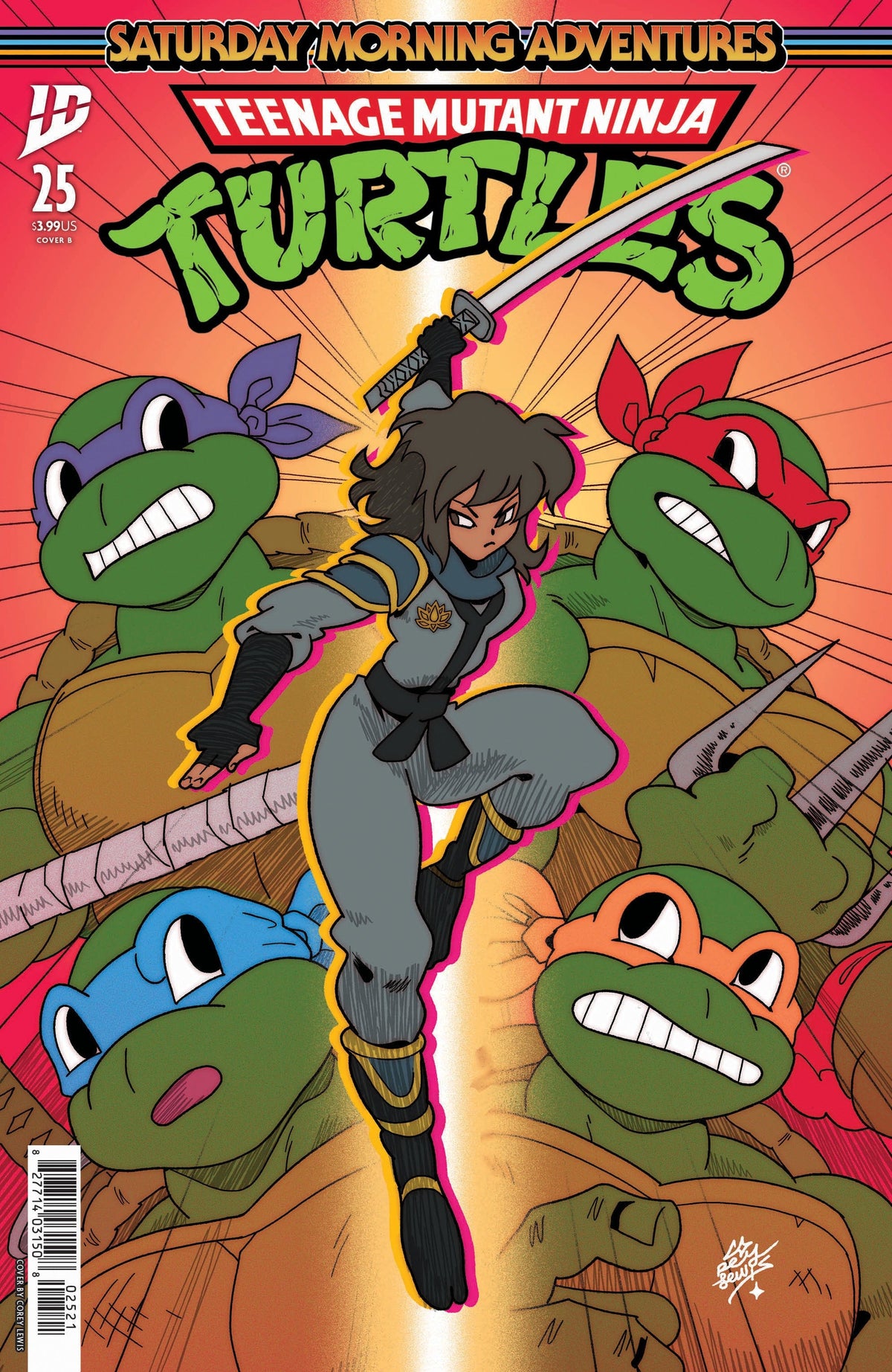 IDW Publishing Comic Books Teenage Mutant Ninja Turtles: Saturday Morning Adventures #25 Variant B (Lewis) 82771403150802521 PRH-82771403150802521