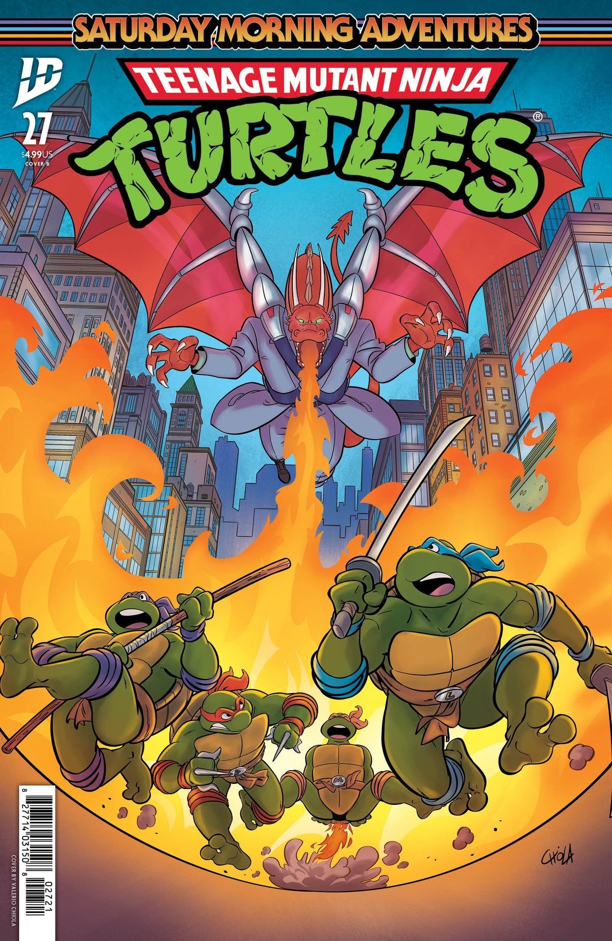 IDW Publishing Comic Books Teenage Mutant Ninja Turtles: Saturday Morning Adventures #27 Variant B (Chiola ) 82771403150802721 PRH-82771403150802721