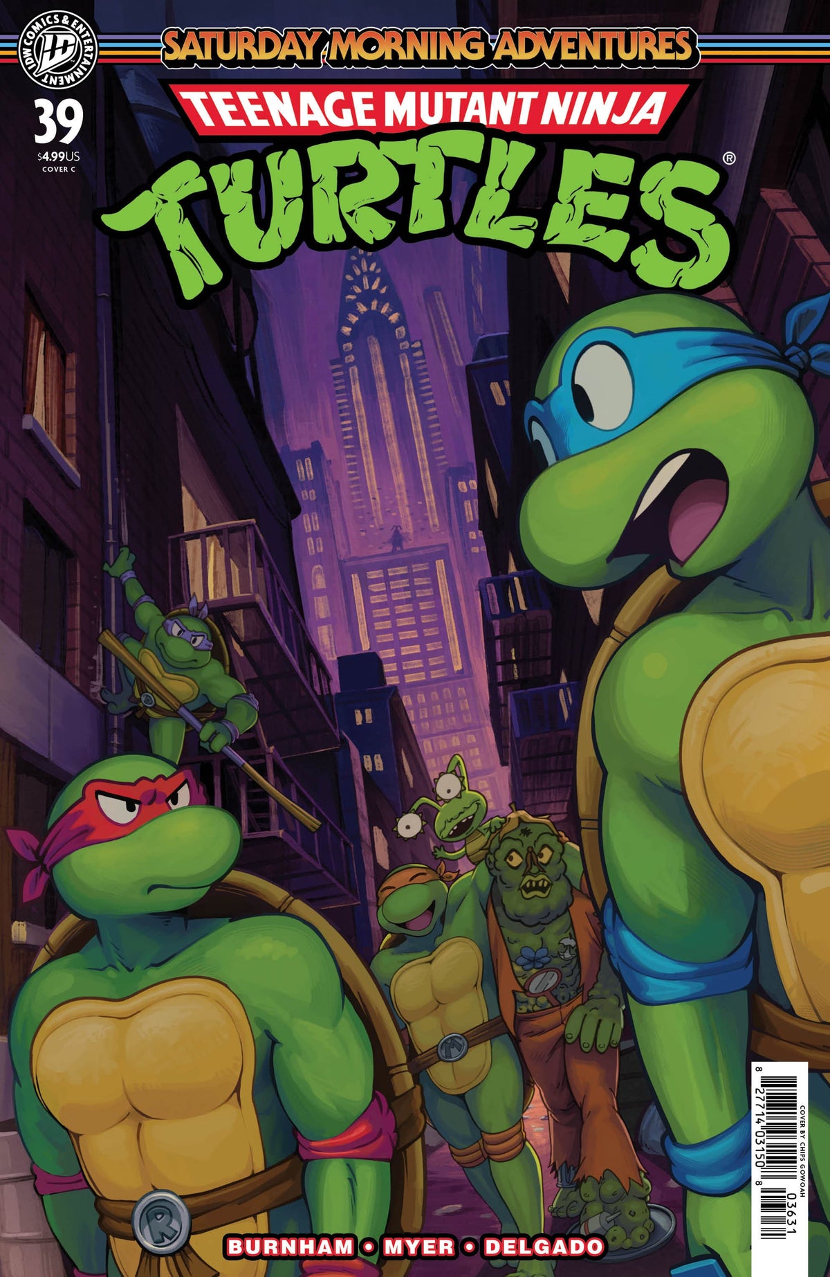 IDW Publishing Comic Books Teenage Mutant Ninja Turtles: Saturday Morning Adventures #39 Variant C (GoWOAH) 82771403150803931 PRH-82771403150803931