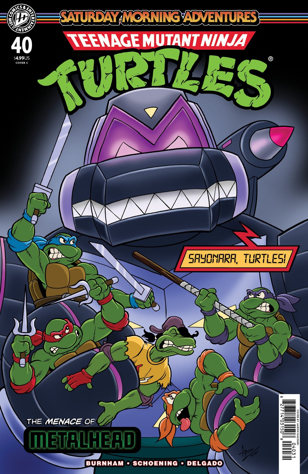 IDW Publishing Comic Books Teenage Mutant Ninja Turtles: Saturday Morning Adventures #40 Variant C (Hazouri) (Release Date: 08/26/2026) 82771403150804031 PRH-82771403150804031