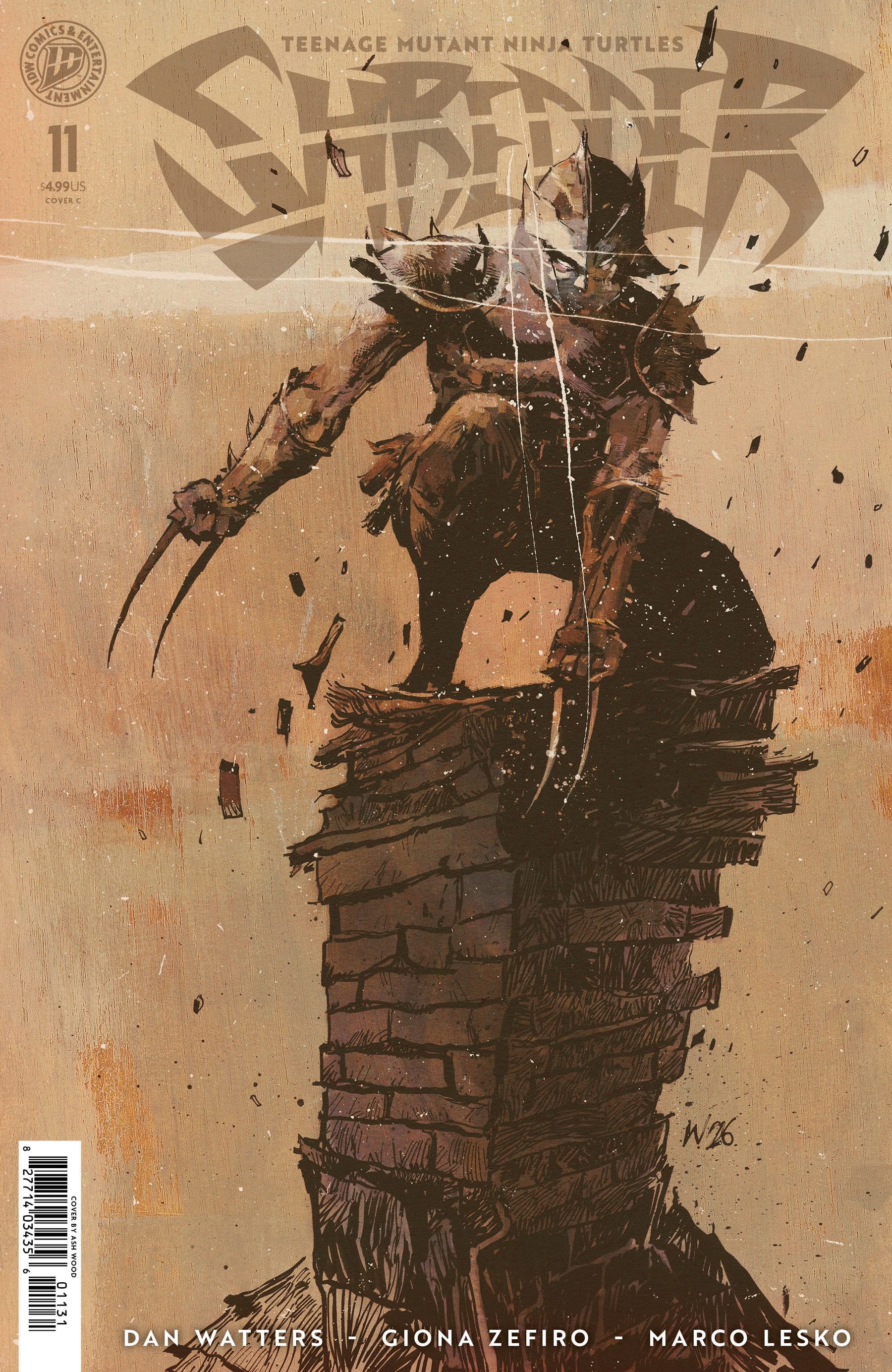 Teenage Mutant Ninja Turtles: Shredder #11 Variant C (Wood) (Release Date: 08/19/2026)
