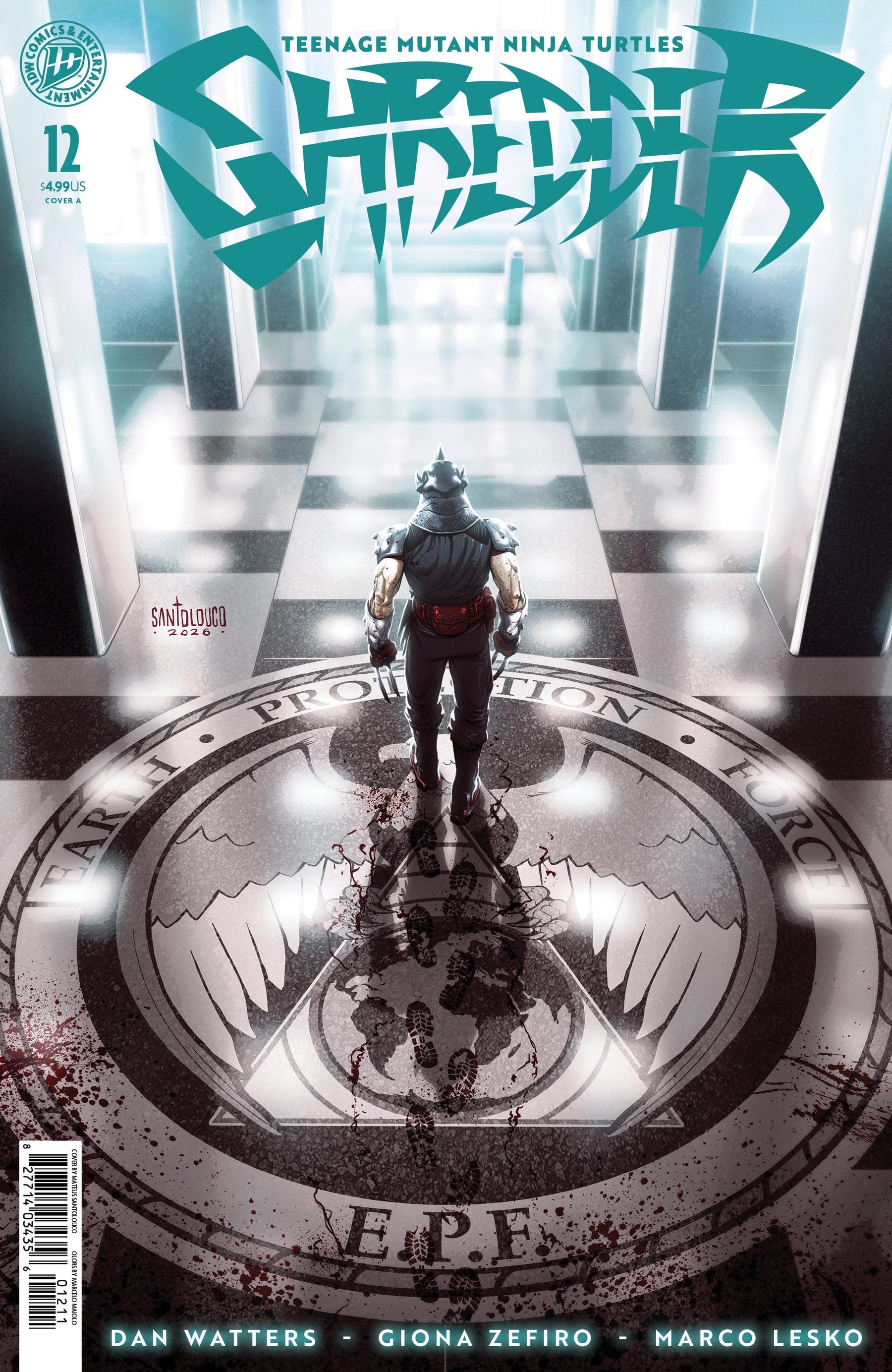 Teenage Mutant Ninja Turtles: Shredder #12 Cover A (Santolouco) (Release Date: 09/16/2026)