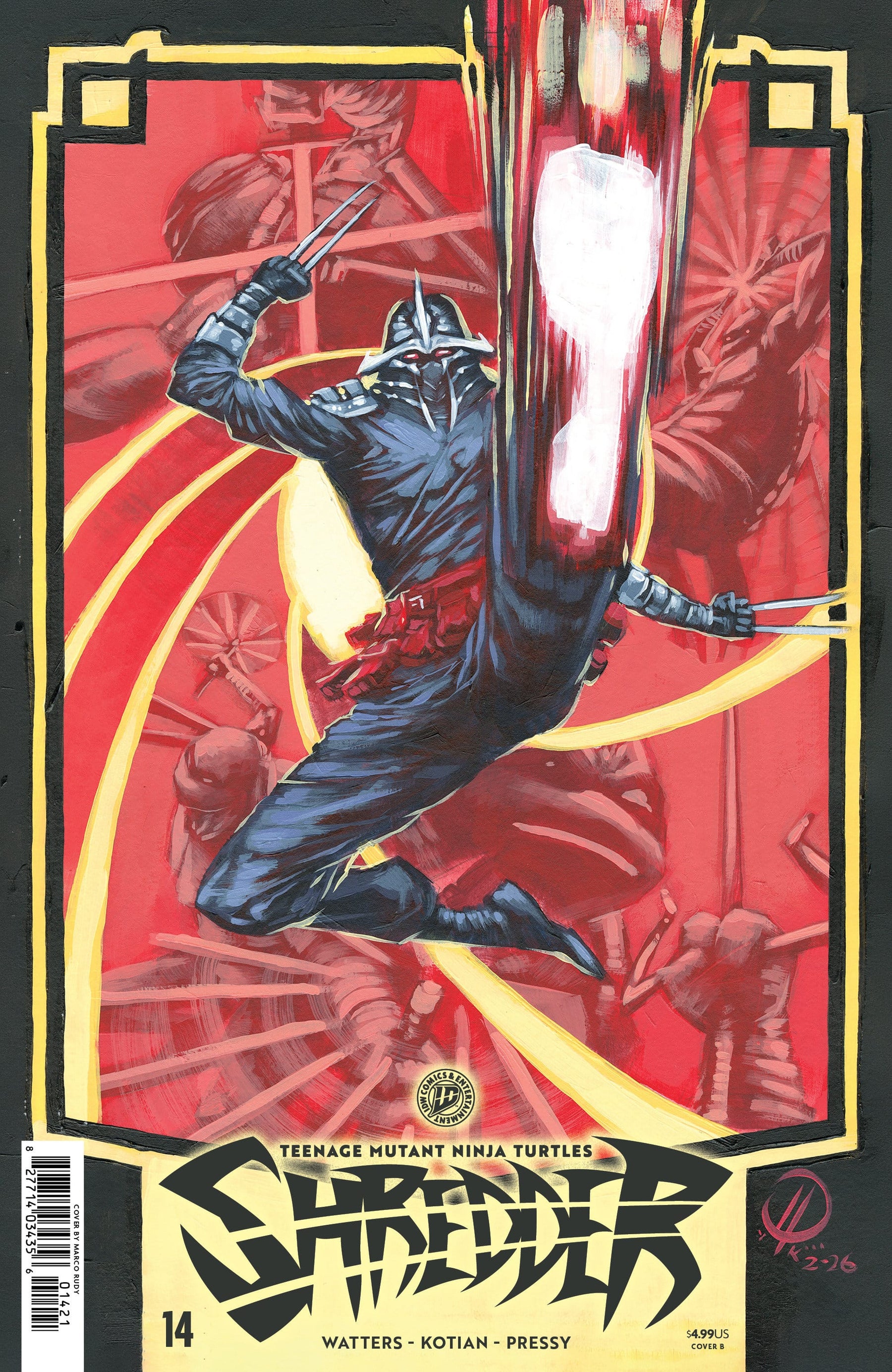 Teenage Mutant Ninja Turtles: Shredder #14 Variant B (Rudy) (Release Date: 11/25/2026)