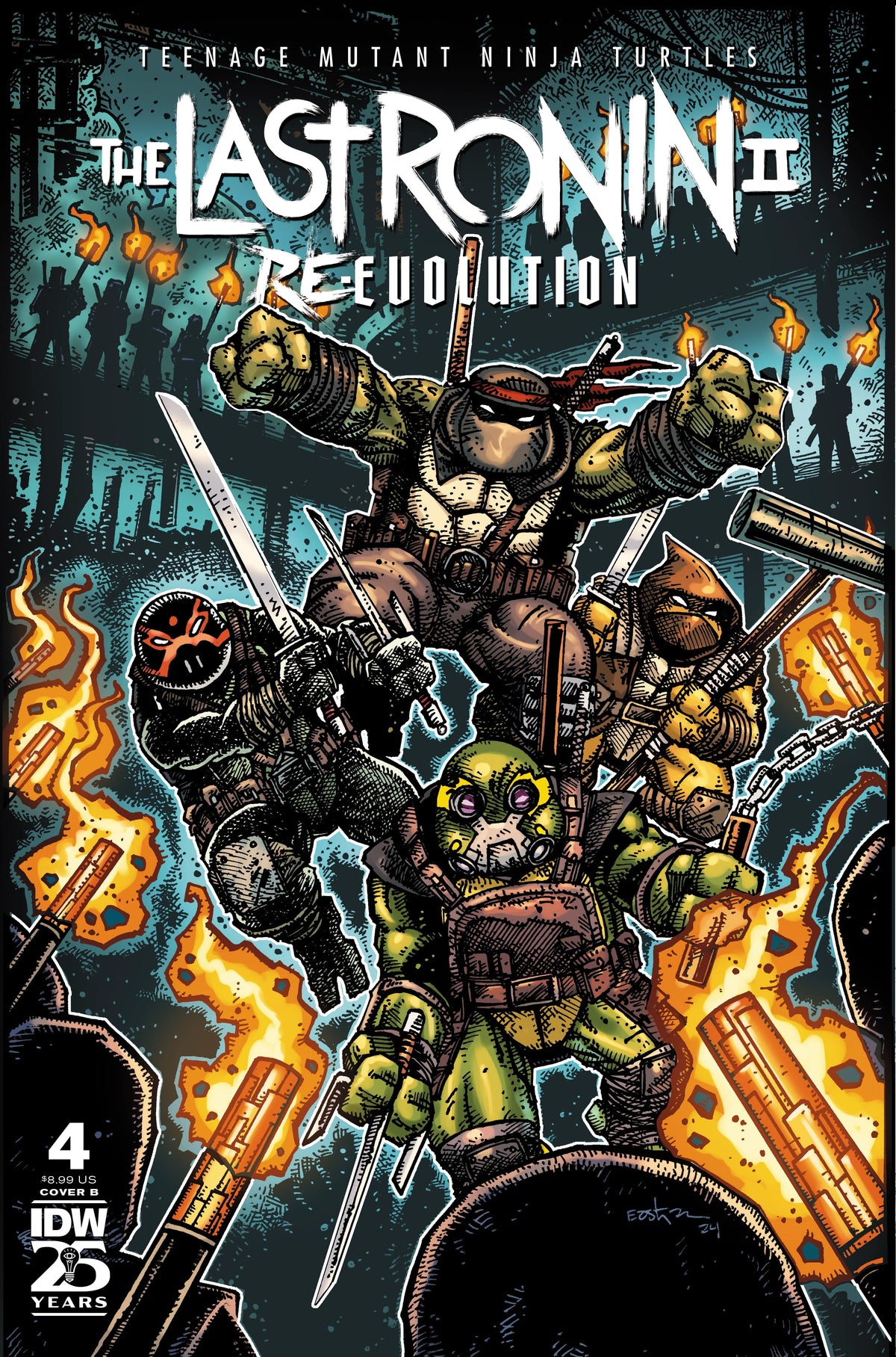 IDW Publishing Comic Books Teenage Mutant Ninja Turtles: The Last Ronin II—Re-Evolution #4 Variant B (Eastman) 82771403180500421 PRH-82771403180500421