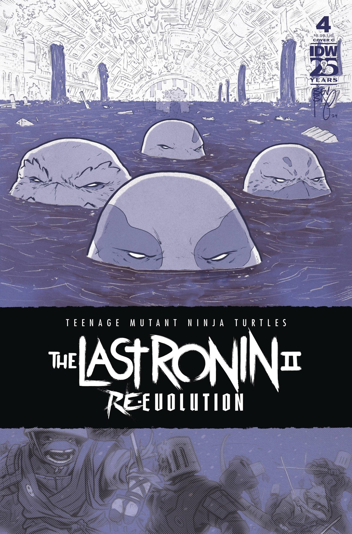 IDW Publishing Comic Books Teenage Mutant Ninja Turtles: The Last Ronin II—Re-Evolution #4 Variant C (Bishop) 82771403180500431 PRH-82771403180500431