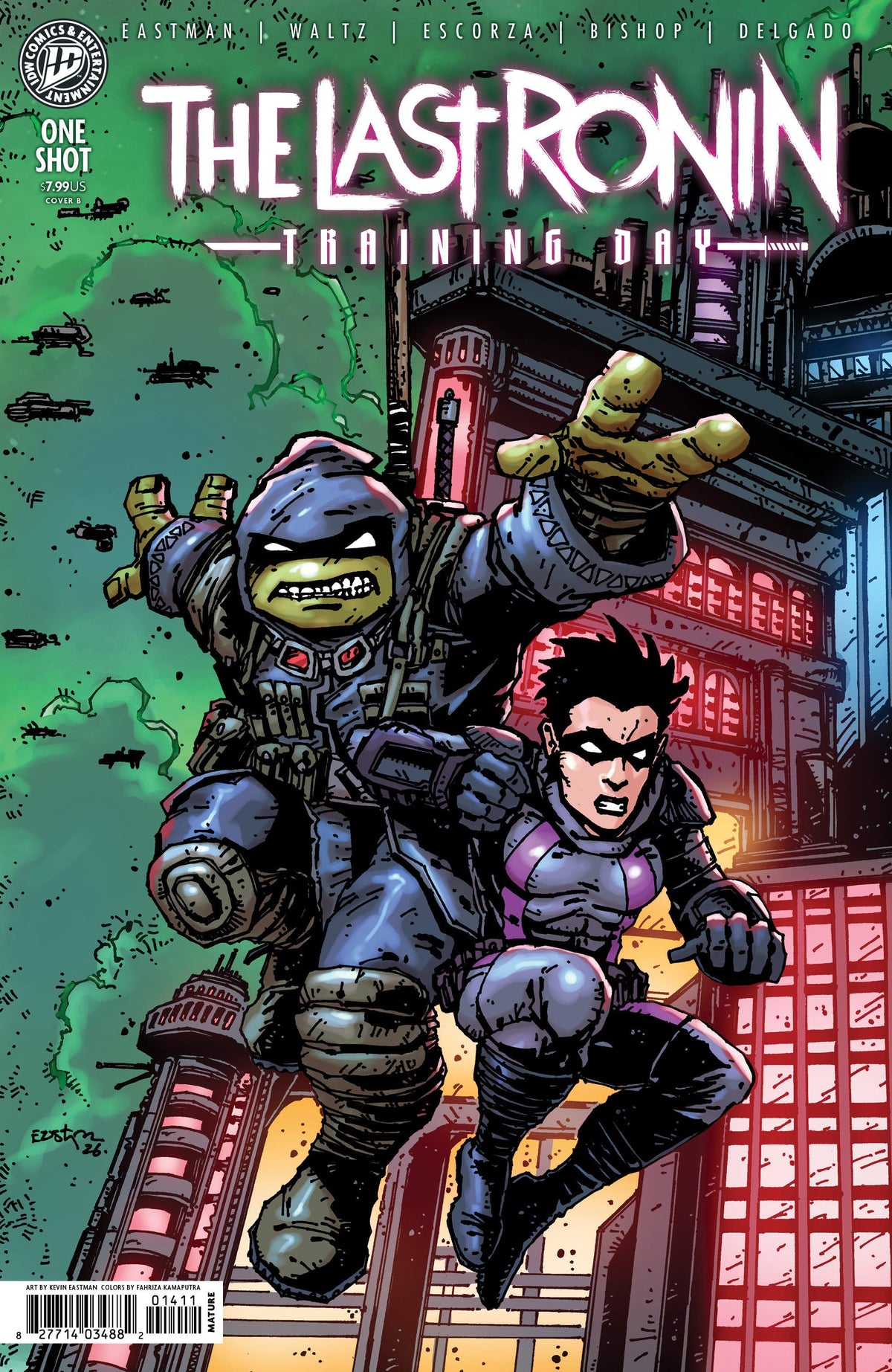 IDW Publishing Comic Books Teenage Mutant Ninja Turtles: The Last Ronin--Training Day Variant B (Eastman) 82771403551300121 PRH-82771403551300121