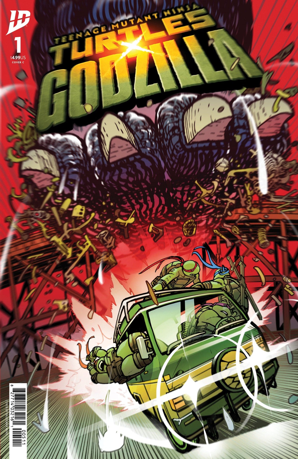 IDW Publishing Comic Books Teenage Mutant Ninja Turtles x Godzilla #1 Variant C (Rivas) 82771403482000131 PRH-82771403482000131