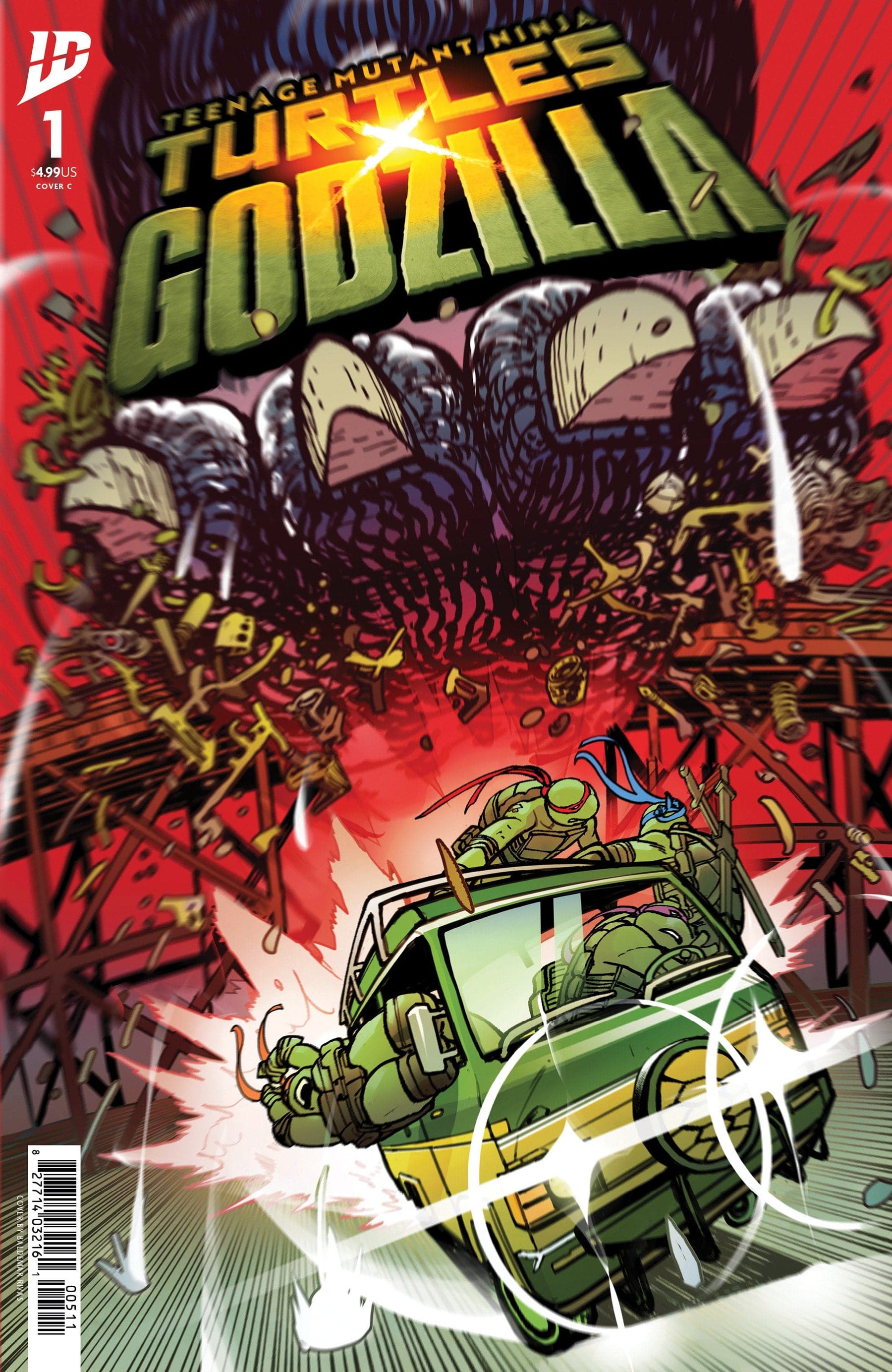 Teenage Mutant Ninja Turtles x Godzilla #1 Variant C (Rivas)
