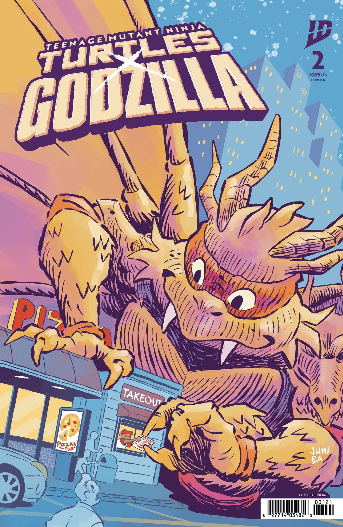 IDW Publishing Comic Books Teenage Mutant Ninja Turtles x Godzilla #2 Variant B (Ba) 82771403482000221 PRH-82771403482000221