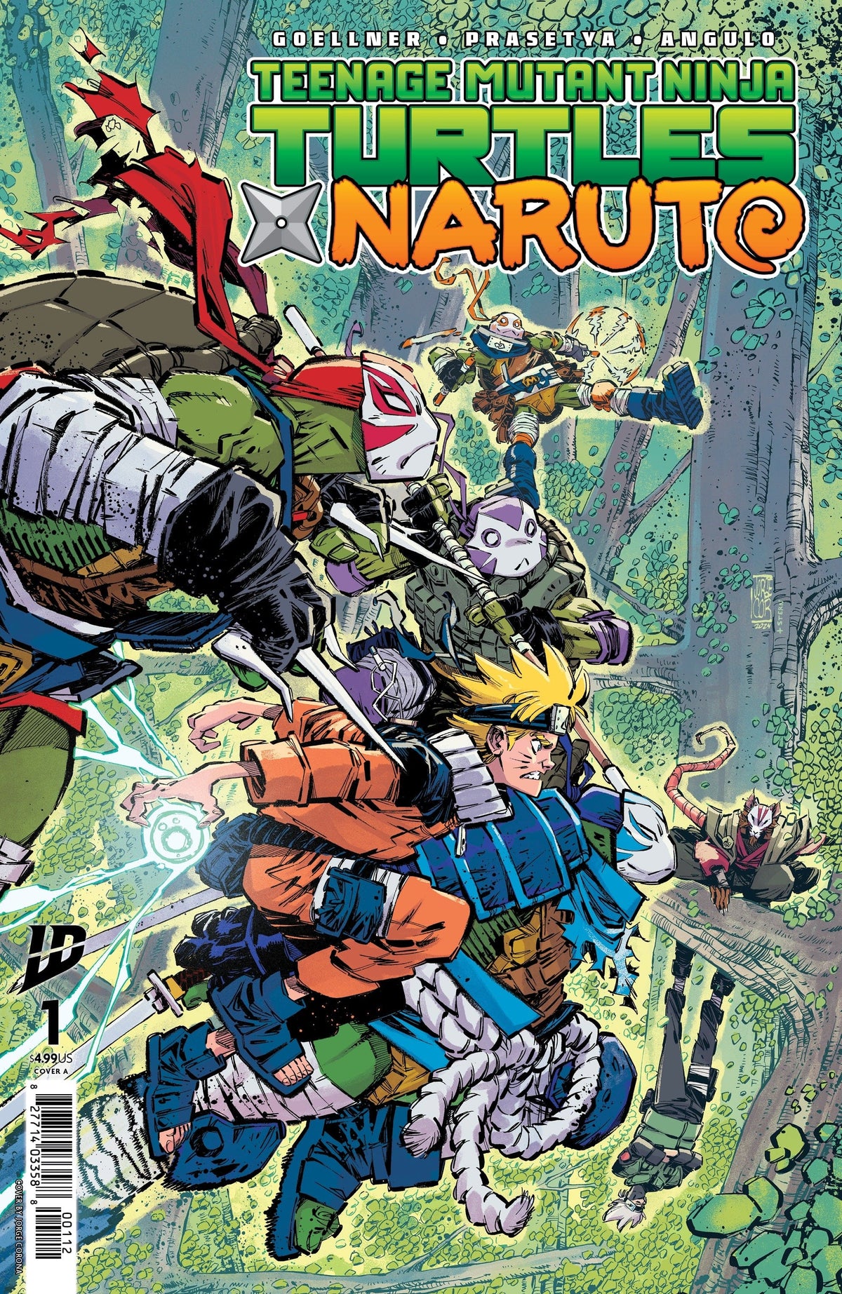 IDW Publishing Comic Books Teenage Mutant Ninja Turtles x Naruto #1 Cover A (Corona) 2nd Ptg 82771403358800112 PRH-82771403358800112