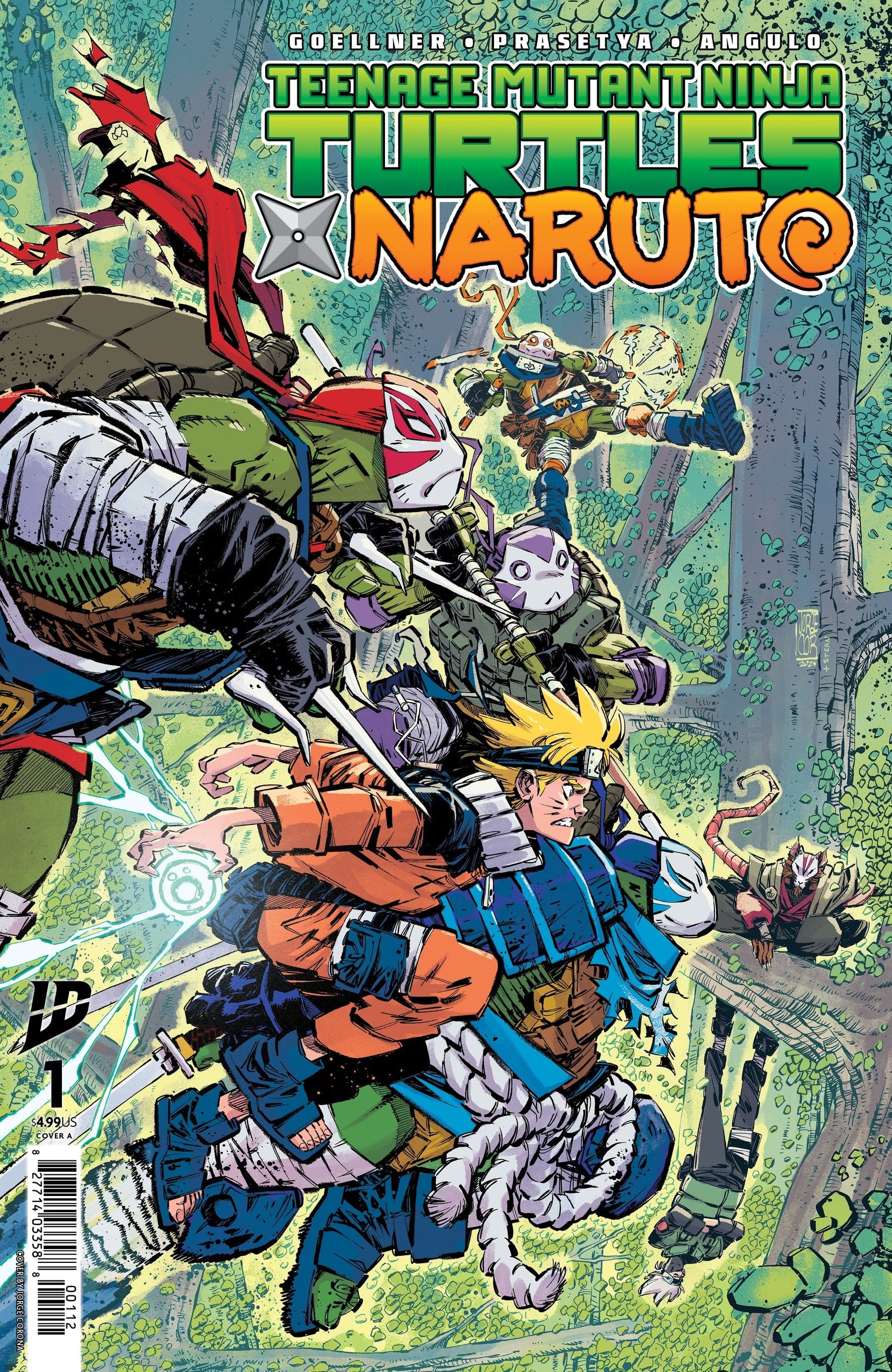 Teenage Mutant Ninja Turtles x Naruto #1 Cover A (Corona) 2nd Ptg