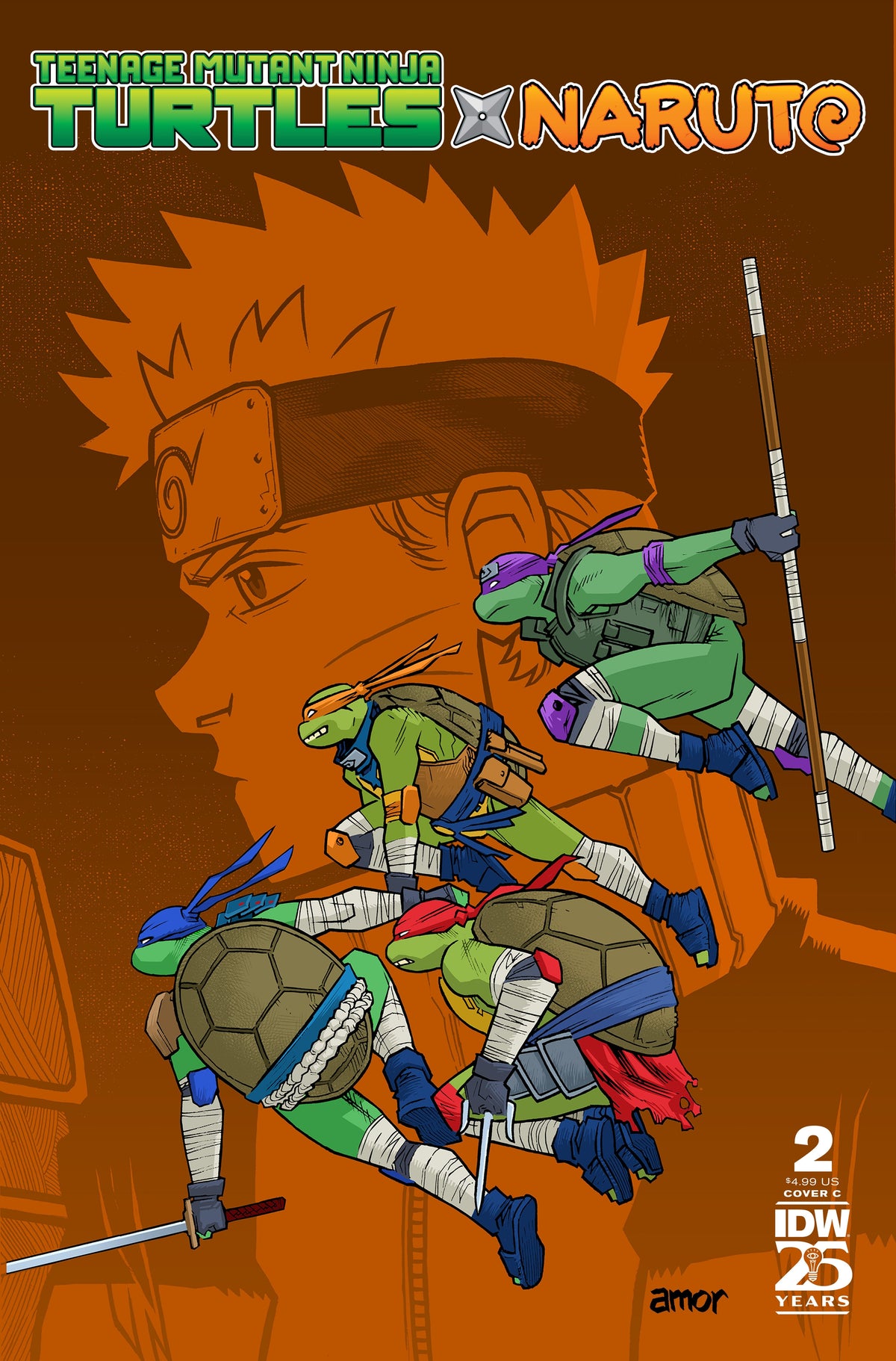 IDW Publishing Comic Books Teenage Mutant Ninja Turtles x Naruto #2 Variant C (Amor) 82771403358800231 PRH-82771403358800231