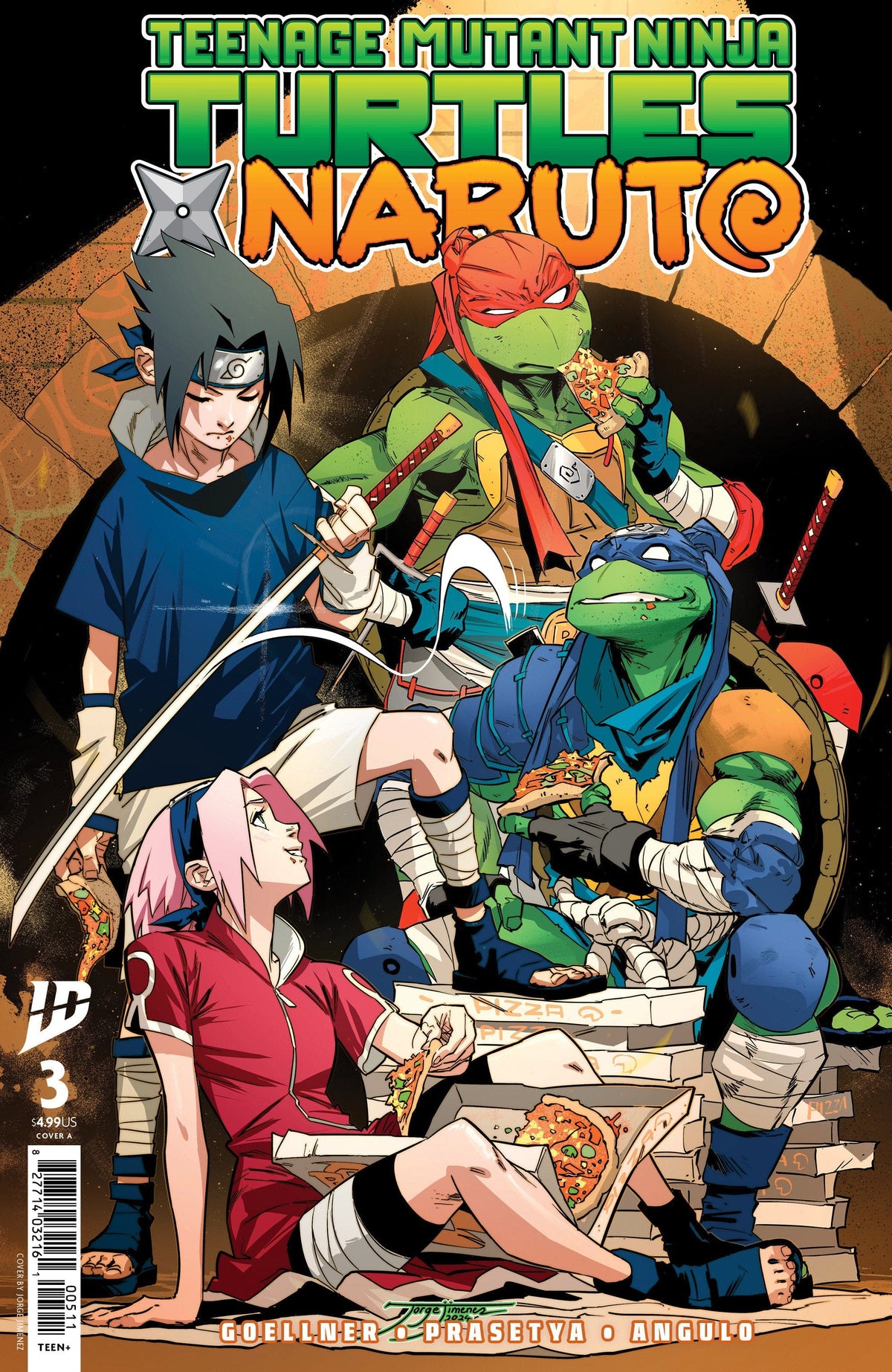 IDW Publishing Comic Books Teenage Mutant Ninja Turtles x Naruto #3 Cover A (Jim√©nez) 82771403358800311 PRH-82771403358800311