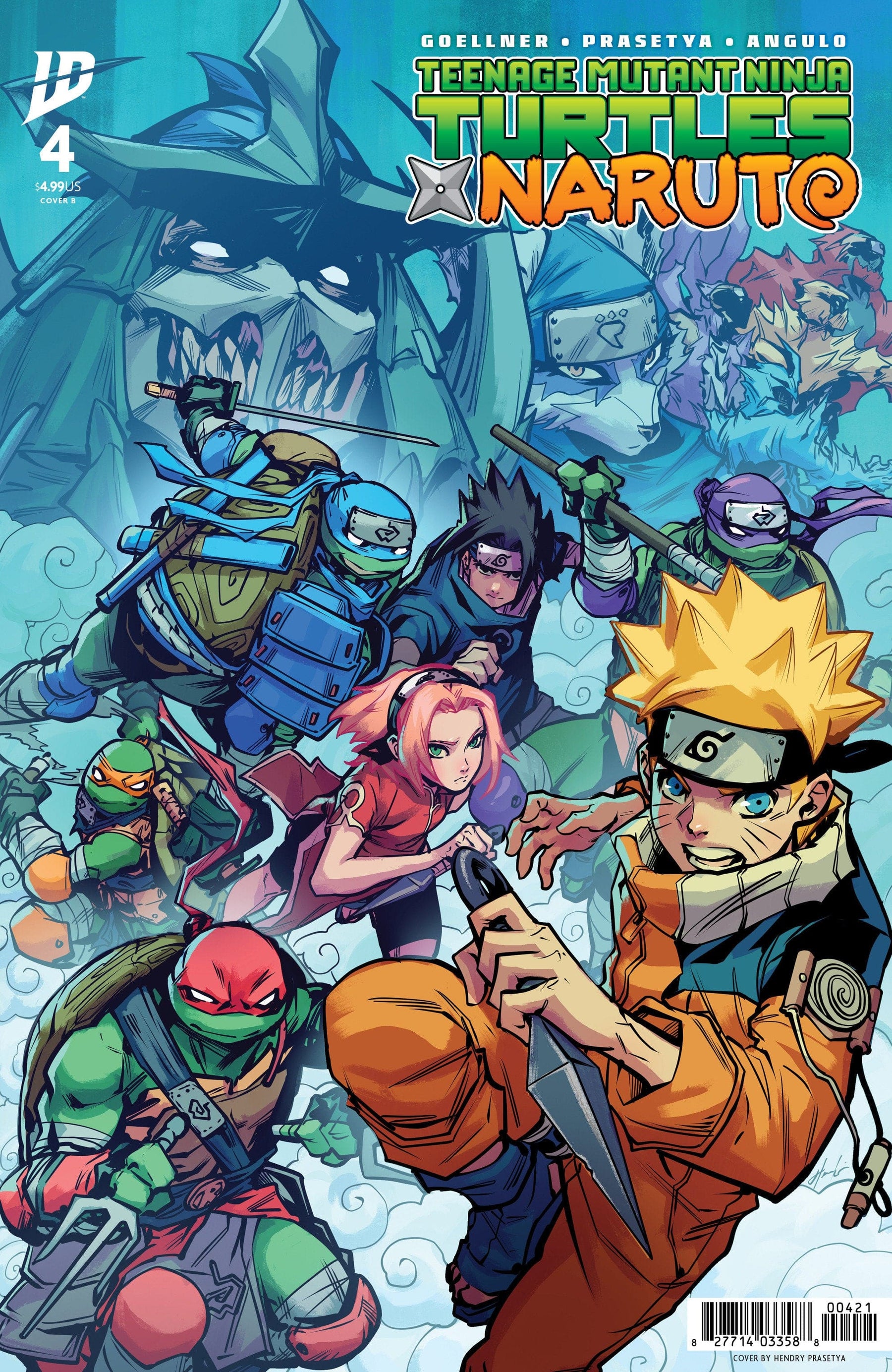 Teenage Mutant Ninja Turtles x Naruto #4 Variant B (Prasetya)